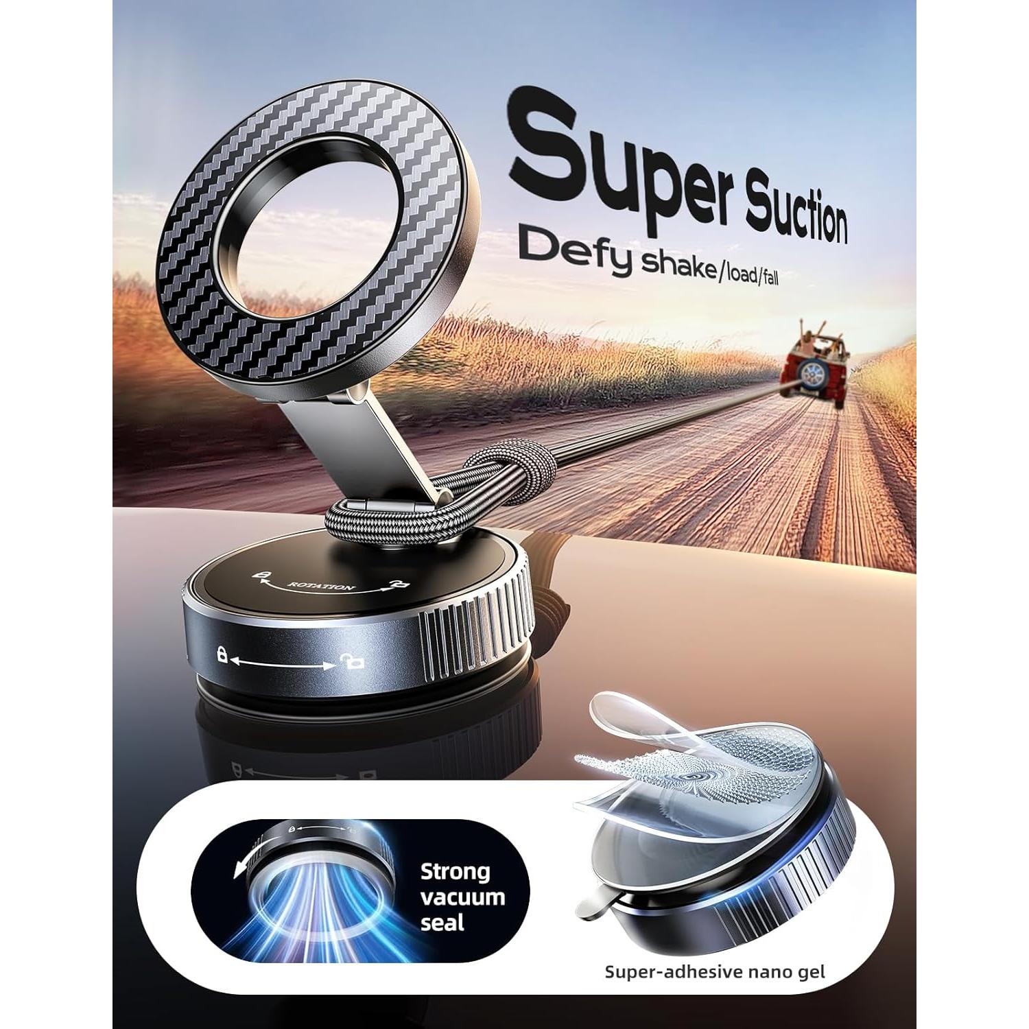 Soporte de Teléfono para Coche Viccux K1 Magnético Ajustable 360°