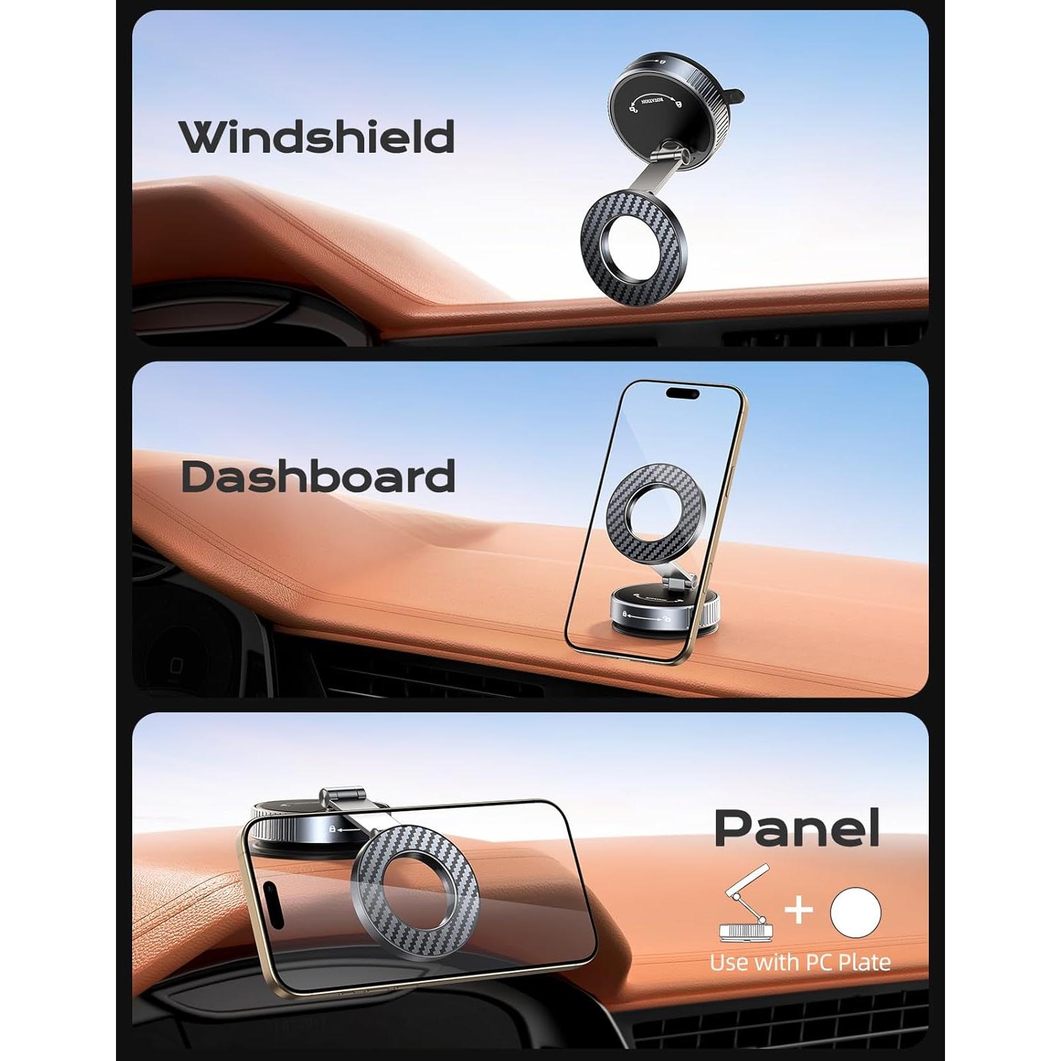 Soporte de Teléfono para Coche Viccux K1 Magnético Ajustable 360°