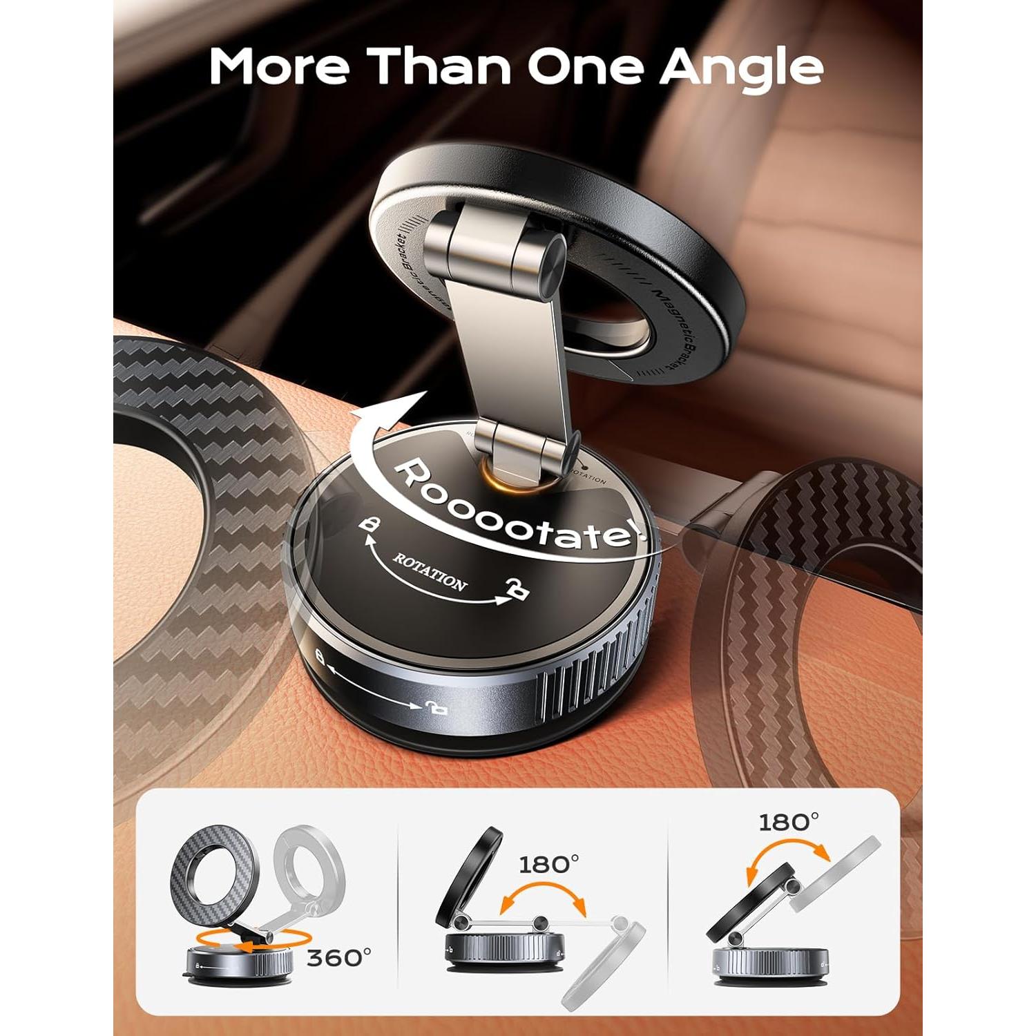 Soporte de Teléfono para Coche Viccux K1 Magnético Ajustable 360°