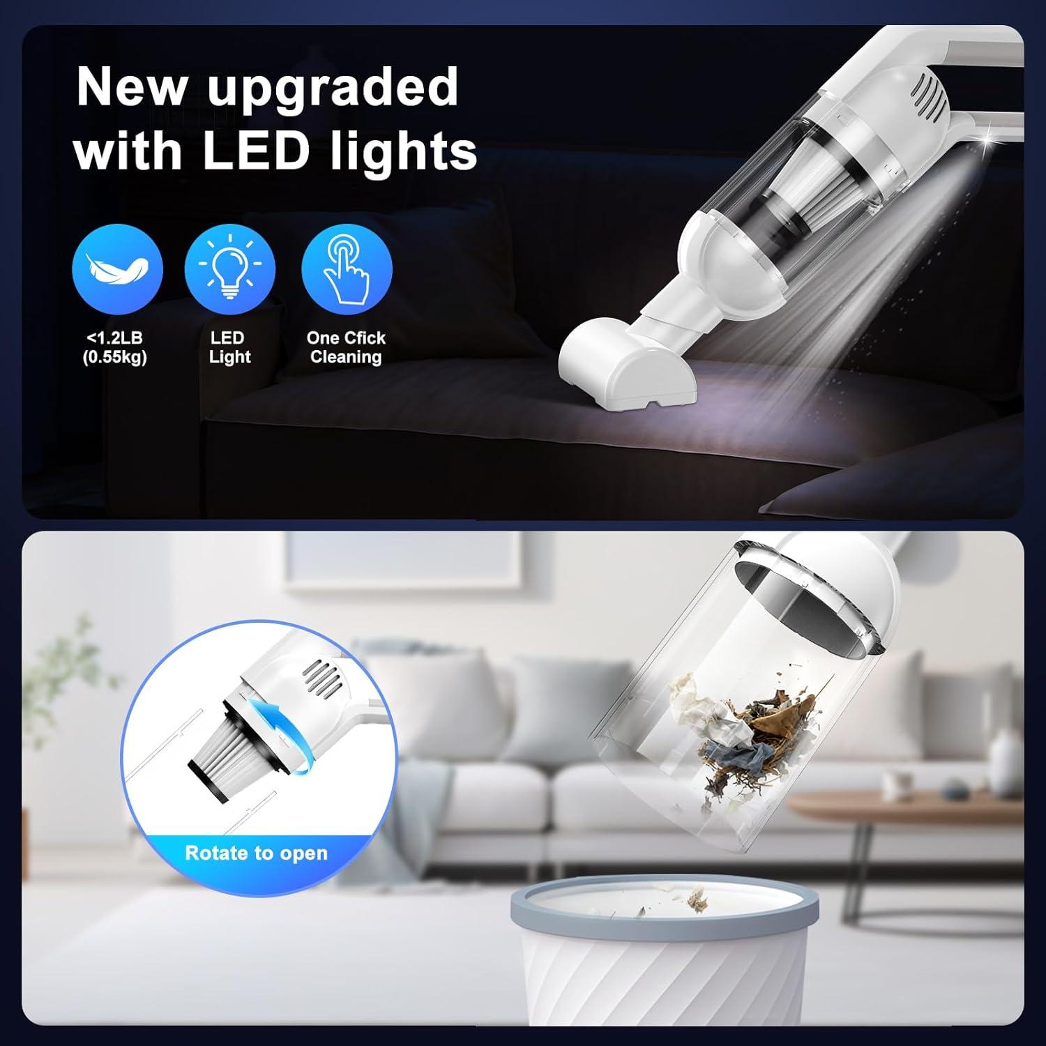 Aspiradora de Mano Inalámbrica KEALAS K-52 10000Pa Ligera