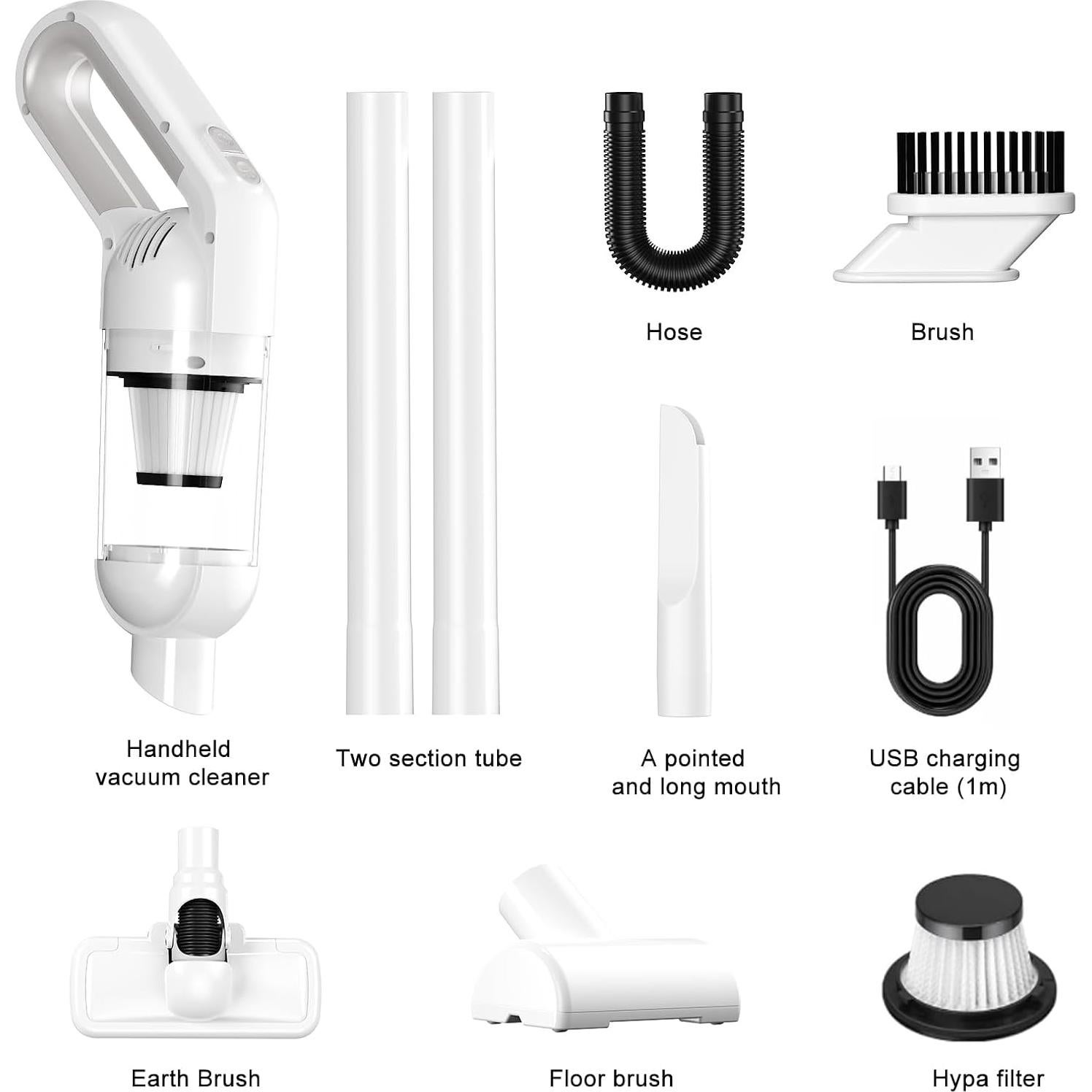Aspiradora de Mano Inalámbrica KEALAS K-52 10000Pa Ligera