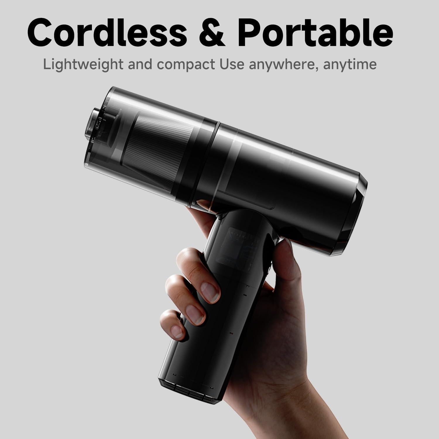 Aspiradora de Coche Mottinhill D120 4-en-1 Sin Cable 15,000Pa