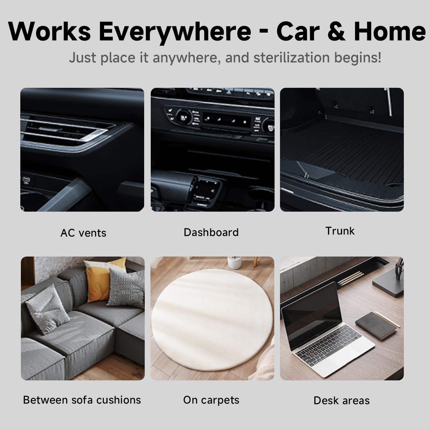 Aspiradora de Coche Mottinhill D120 4-en-1 Sin Cable 15,000Pa