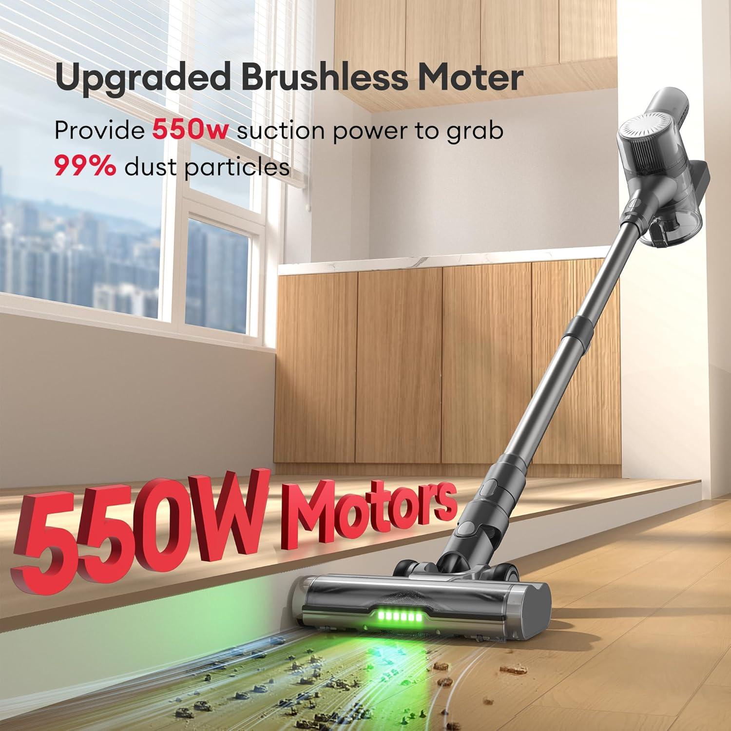 Aspiradora Inalámbrica Ultenic U12 550W 50Kpa con Pantalla LED