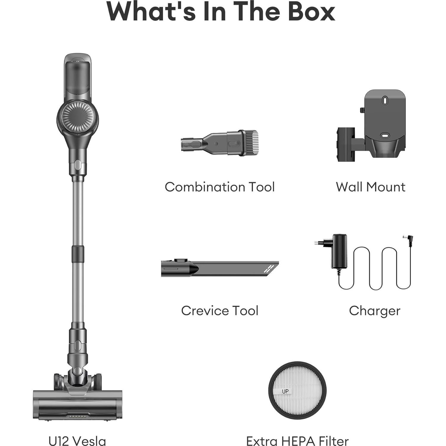 Aspiradora Inalámbrica Ultenic U12 550W 50Kpa con Pantalla LED