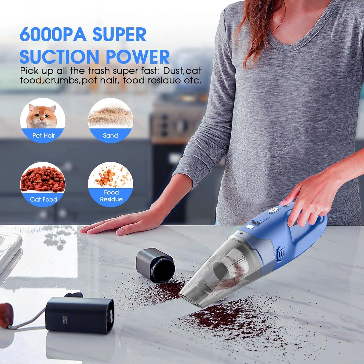 Aspiradora de Mano Inalámbrica YOOHI H216 500ml 6KPA