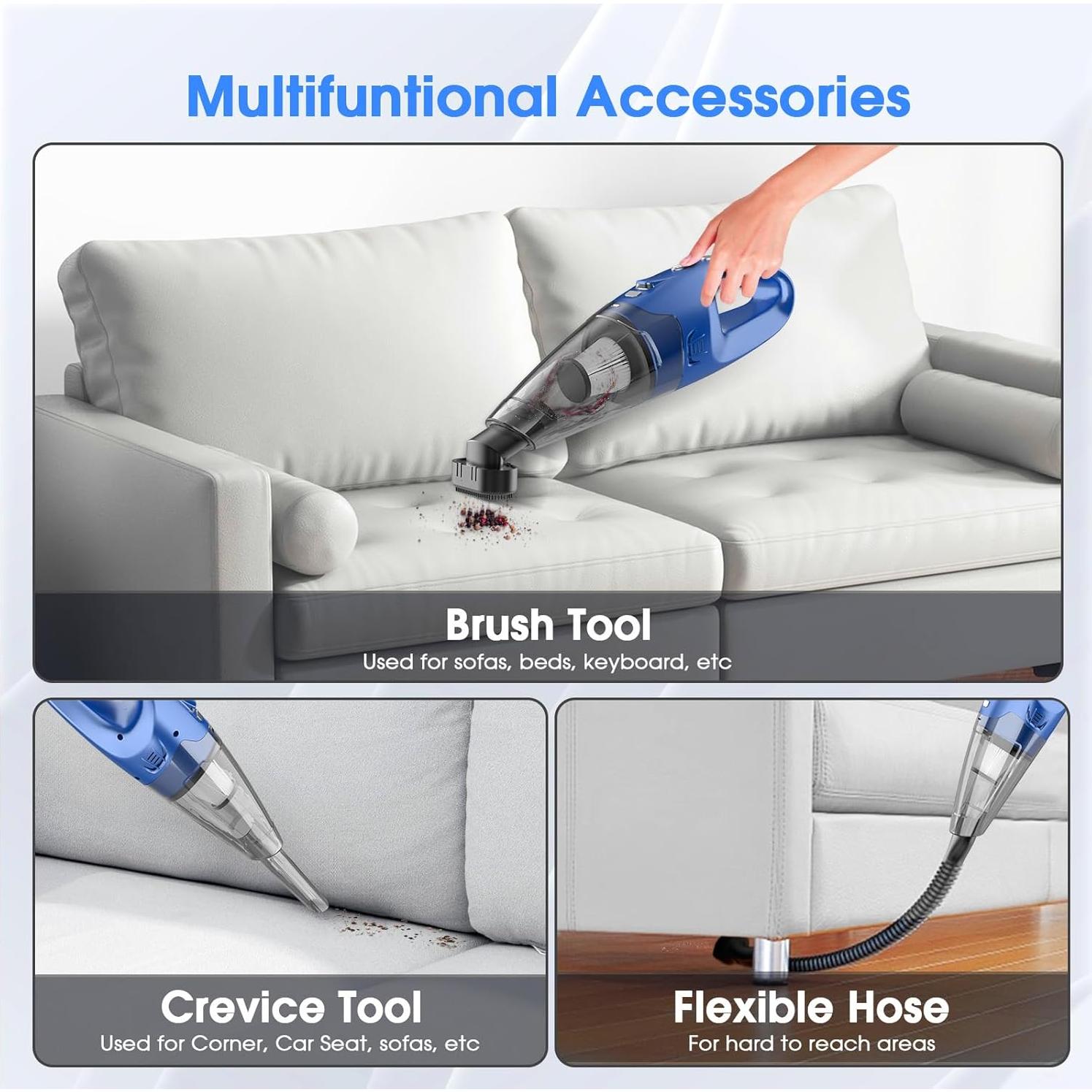 Aspiradora de Mano Inalámbrica YOOHI H216 500ml 6KPA