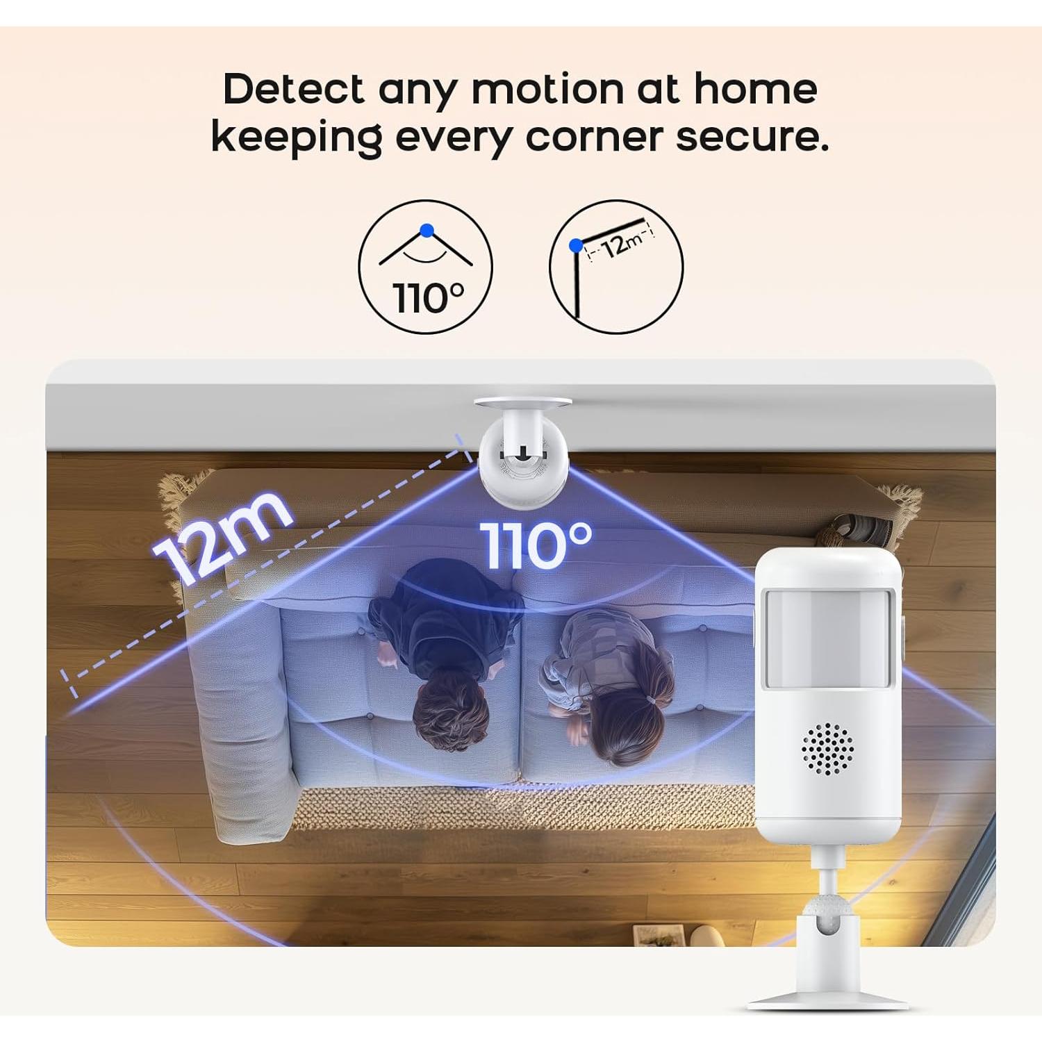 Sistema de Alarma Inalámbrico PGST con Control Remoto y App