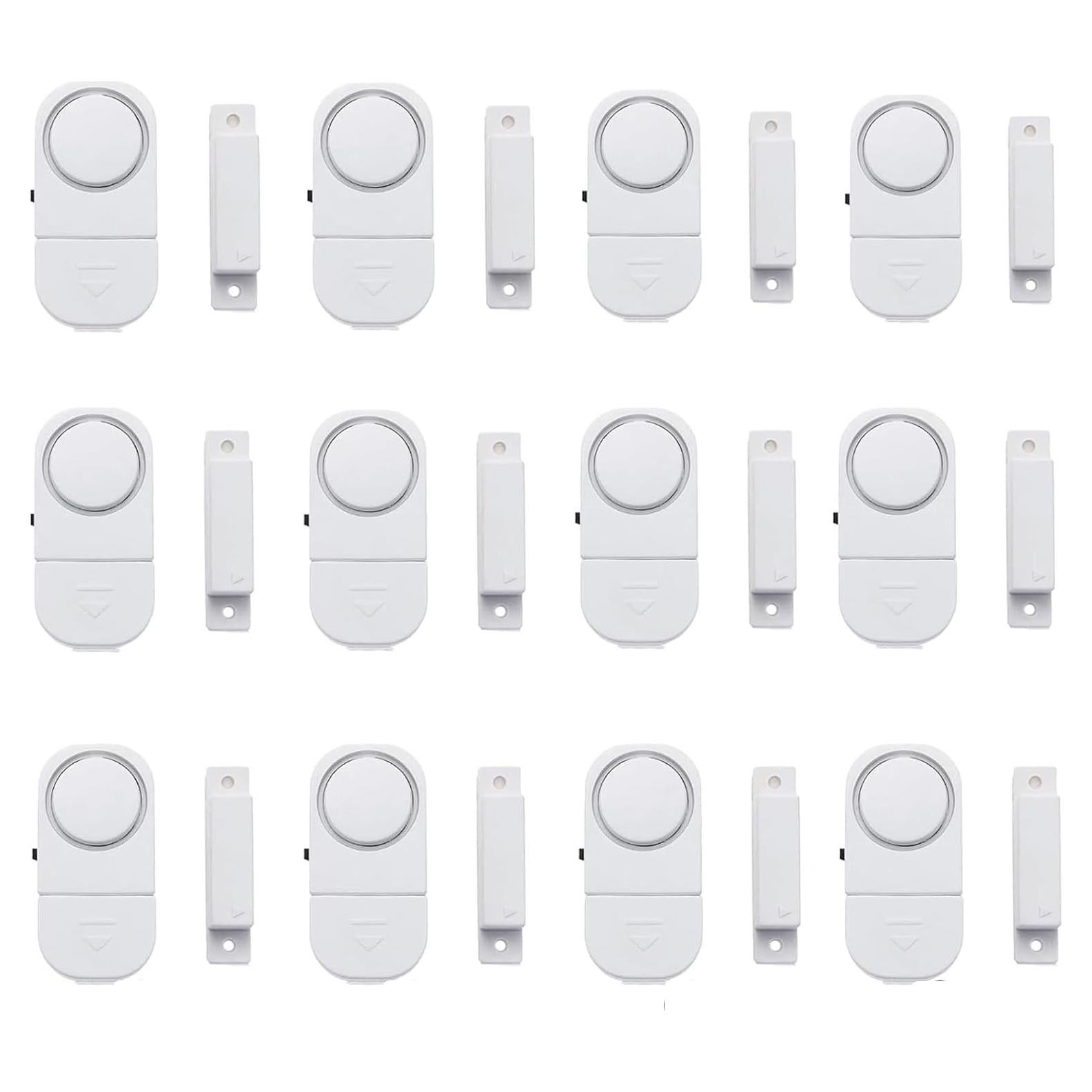 Paquete de 12 Alarmas de Seguridad LiXiongBao para Puertas y Ventanas