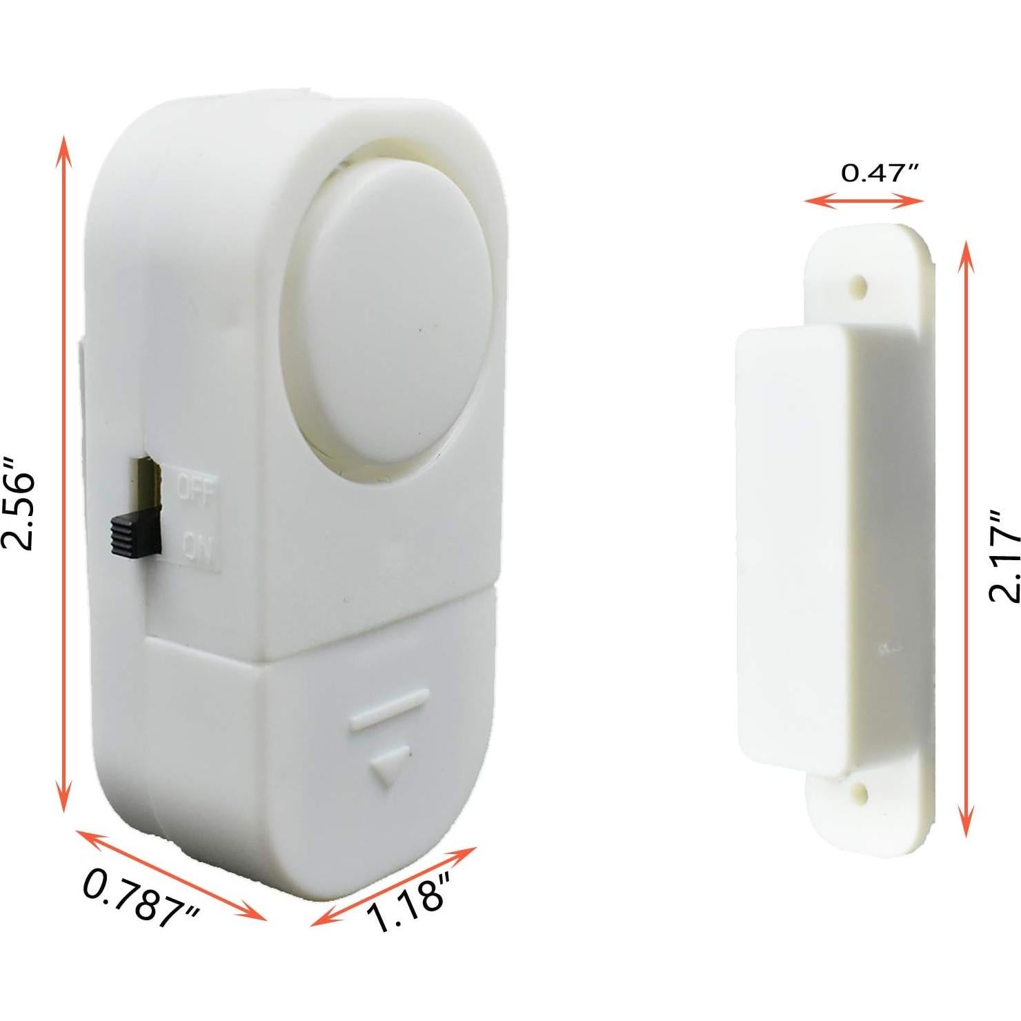 Paquete de 12 Alarmas de Seguridad LiXiongBao para Puertas y Ventanas