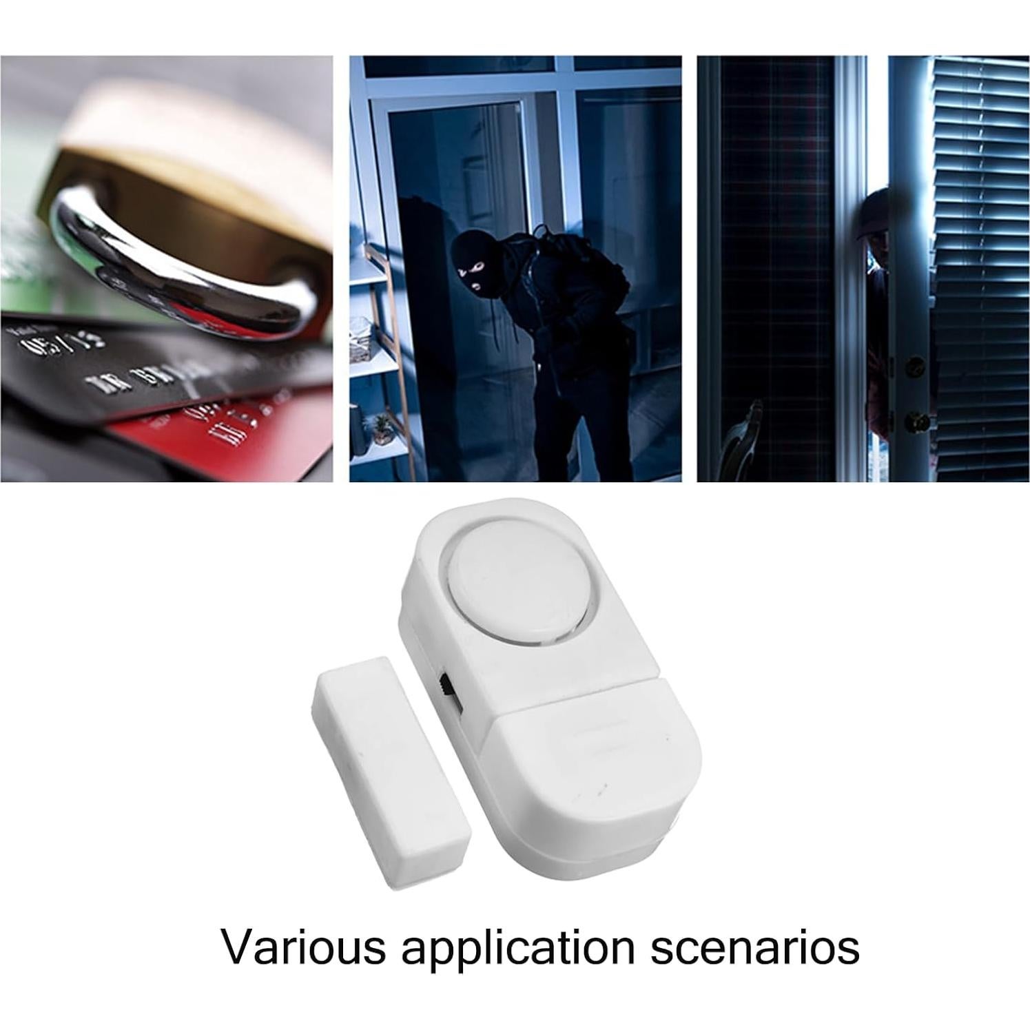 Paquete de 12 Alarmas de Seguridad LiXiongBao para Puertas y Ventanas