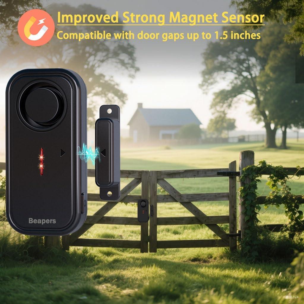 Alarma de Puerta/Ventana Beapers IP66 113dB con Control Remoto