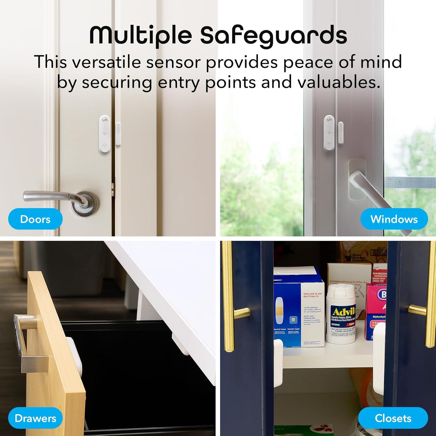 Sensor de Alarma Inteligente Geeni 2 Paquetes WiFi con Sirena
