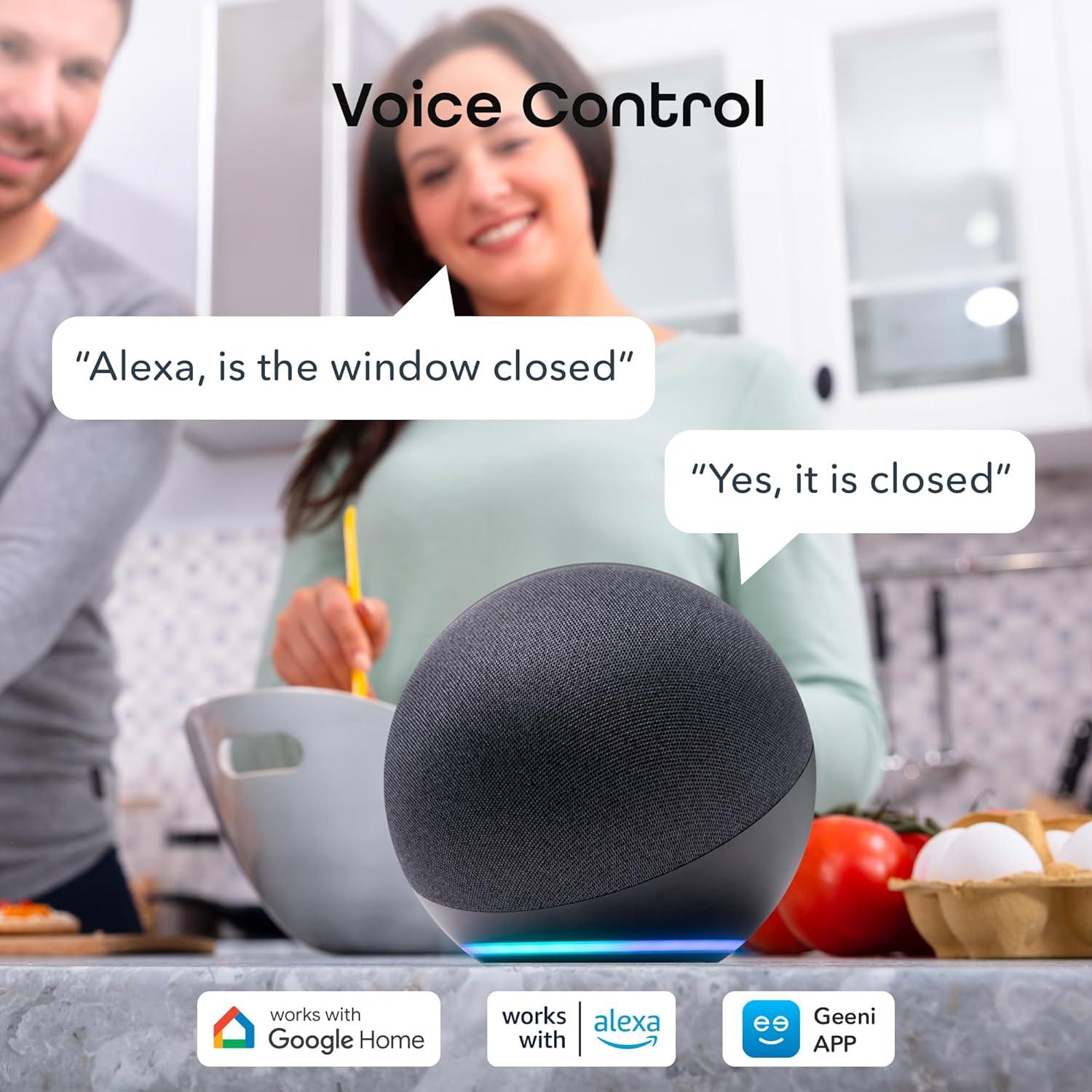 Sensor de Alarma Inteligente Geeni 2 Paquetes WiFi con Sirena