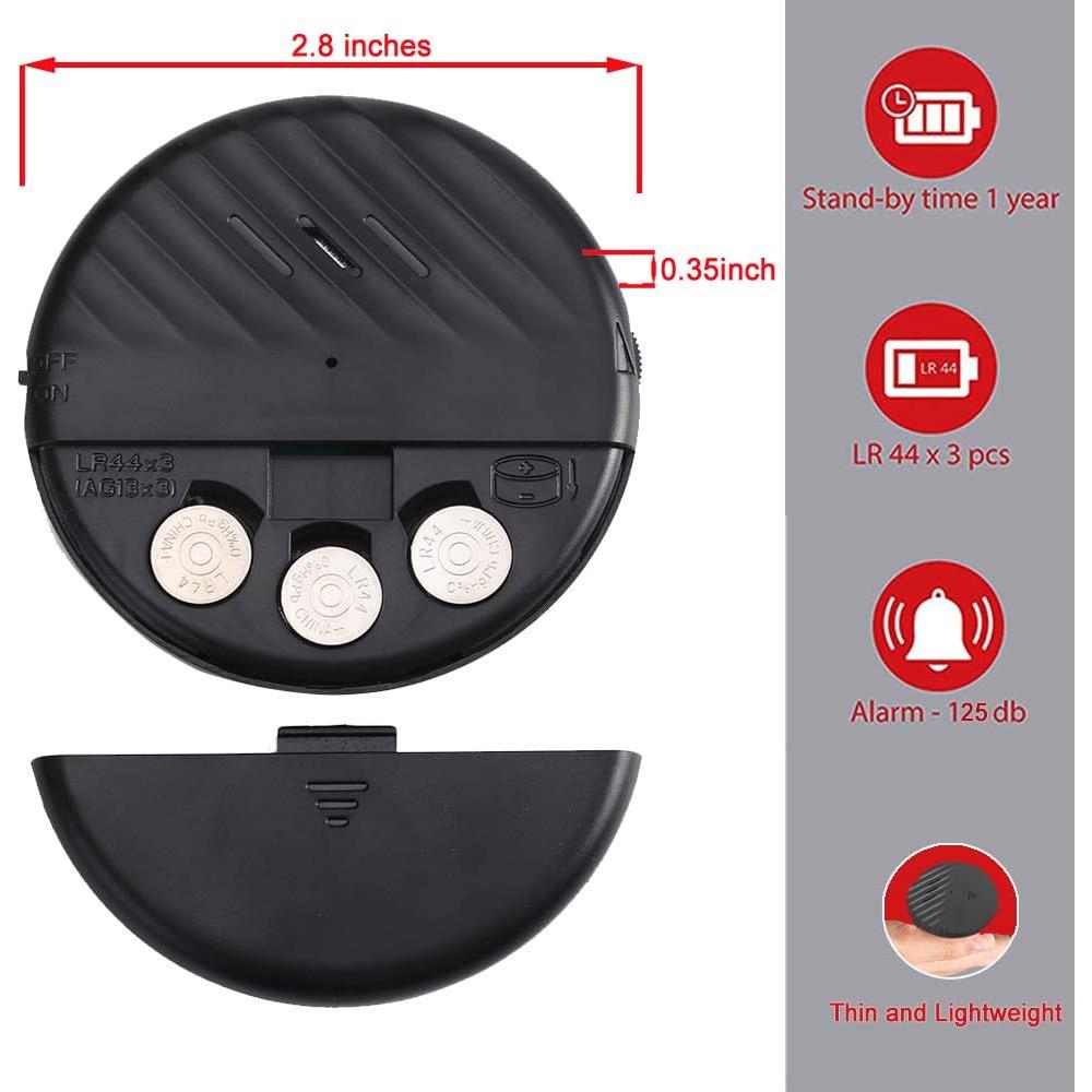 Alarma de Vibración para Ventanas EverNary VA01-3 125dB 3 Piezas