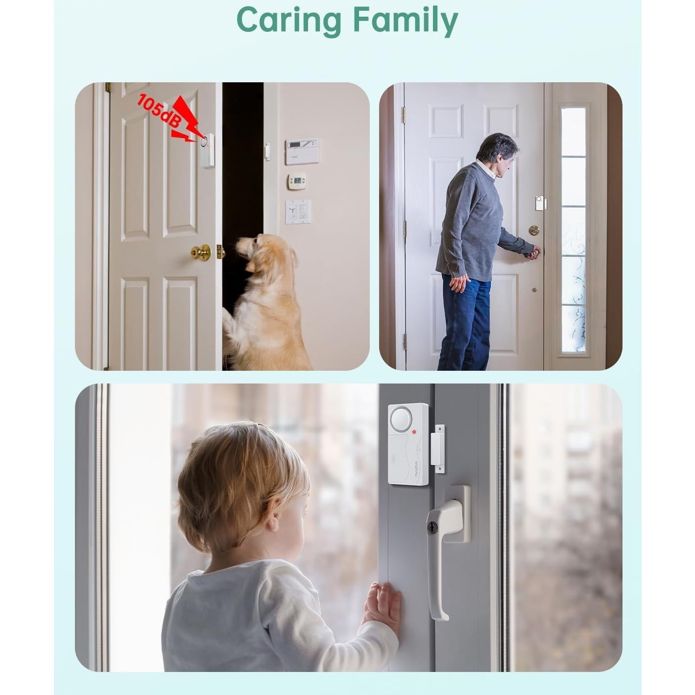 Alarma de Puerta HAPYTHDA con Control Remoto - Paquete de 2