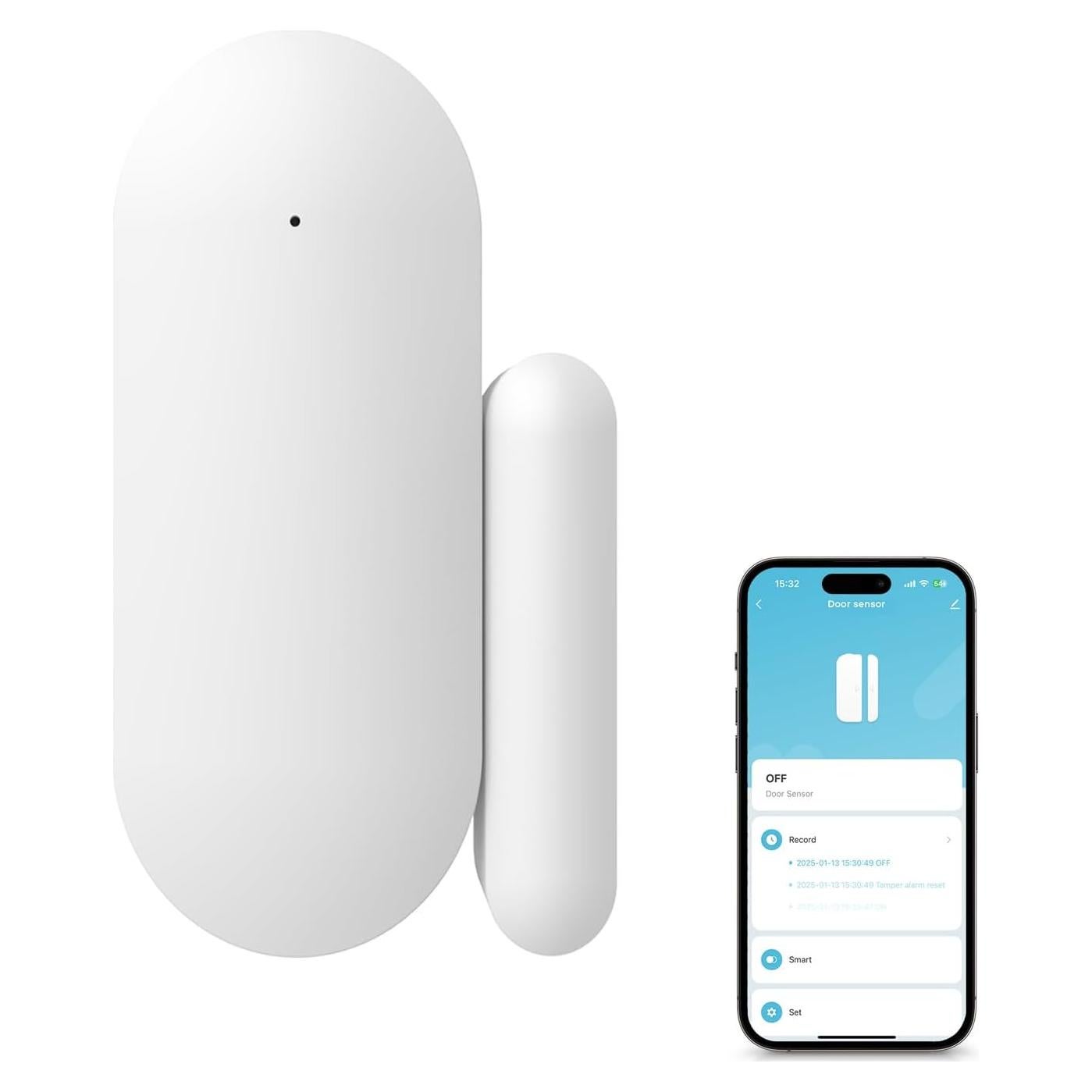 Sensor Inalámbrico de Puerta y Ventana PGST WiFi 2.4GHz