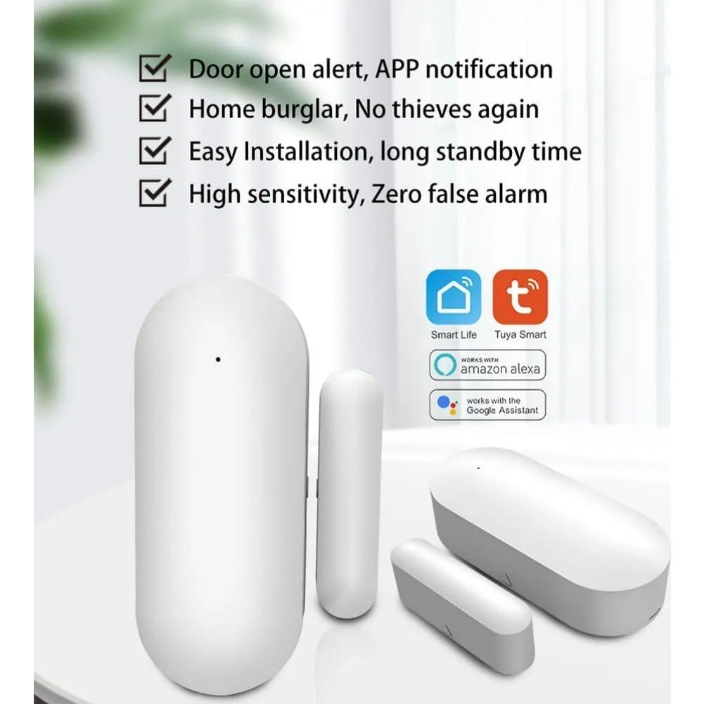 Sensor Inalámbrico de Puerta y Ventana PGST WiFi 2.4GHz