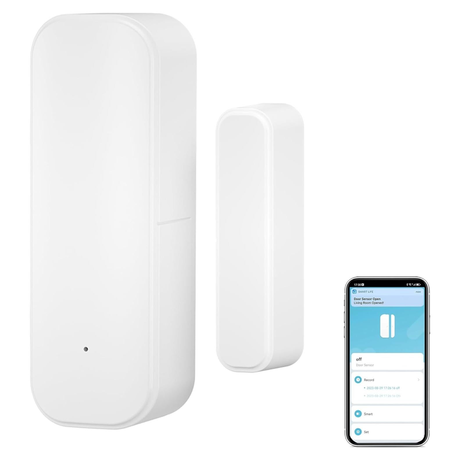 Sensor de Puerta y Ventana WiFi Gaoducash - Inalámbrico, Control App