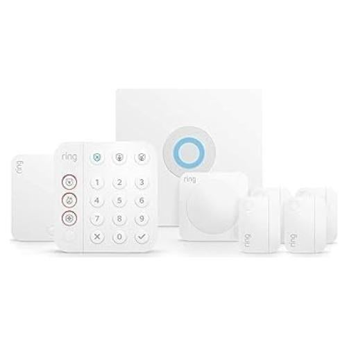 Like-New Ring Alarm 8-piece kit (2nd Gen) – home security system with optional 24/7 professional monitoring – Works with Alexa