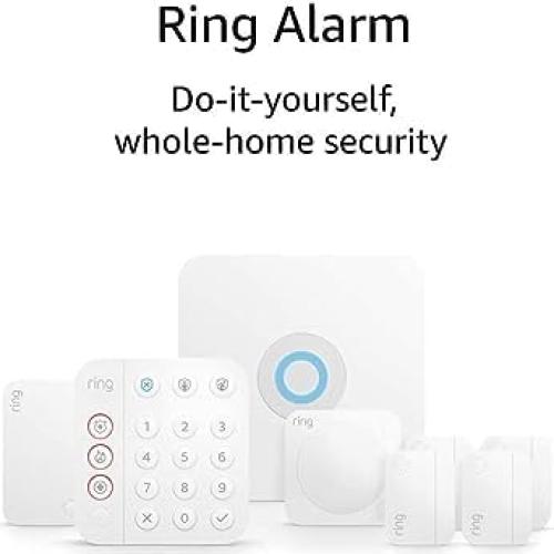 Like-New Ring Alarm 8-piece kit (2nd Gen) – home security system with optional 24/7 professional monitoring – Works with Alexa