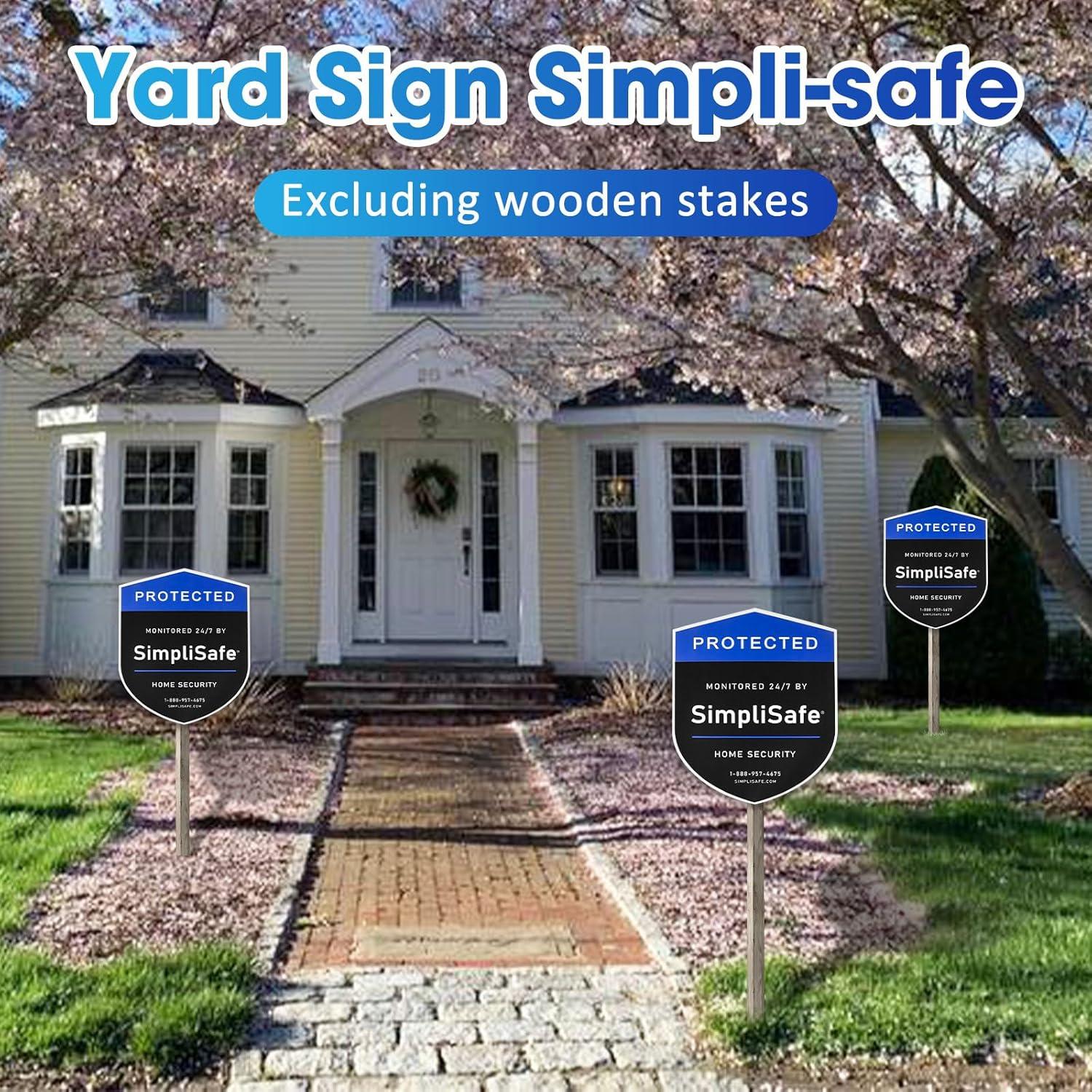 Juego de 6 Carteles de Seguridad para Jardín BRIFUTR