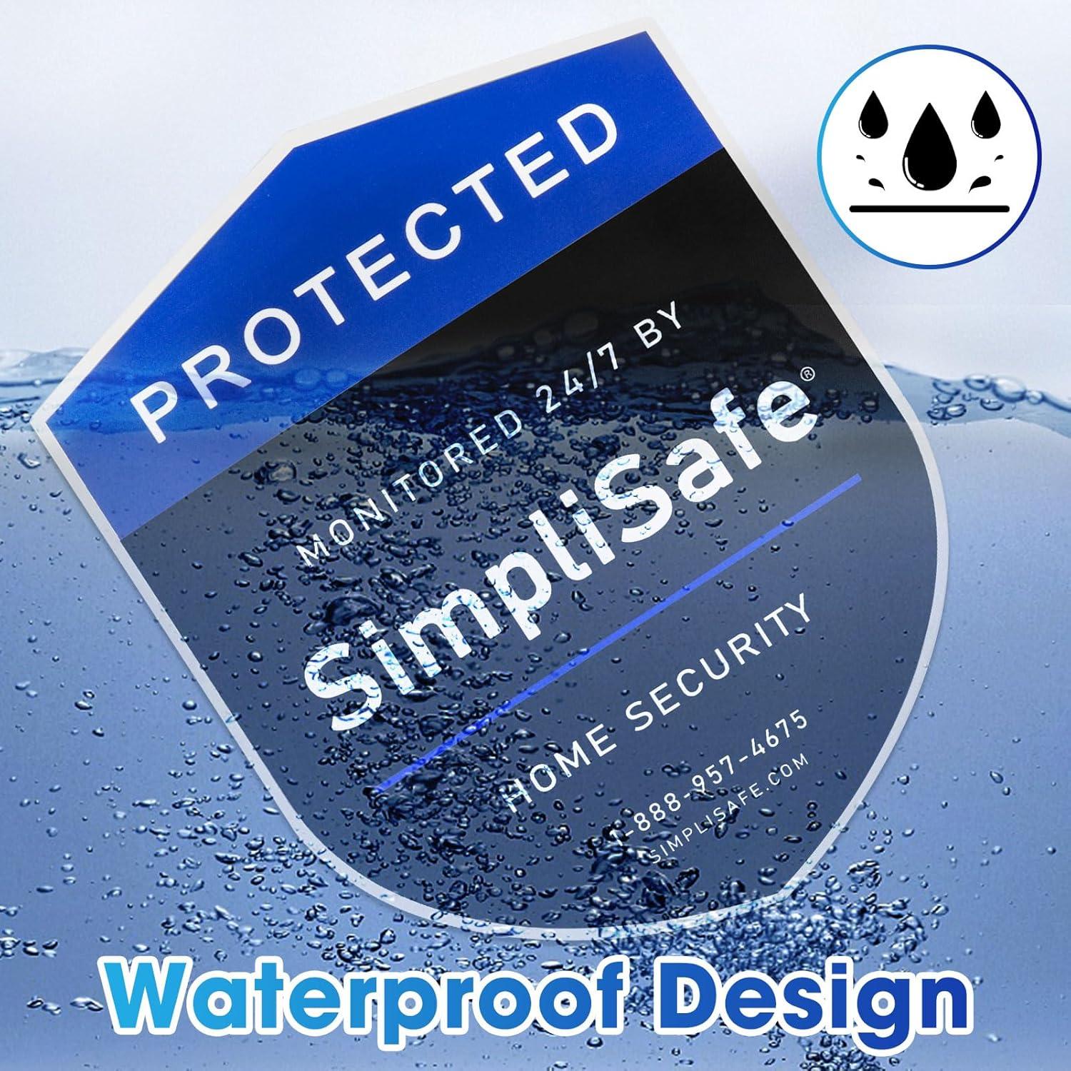 Juego de 6 Carteles de Seguridad para Jardín BRIFUTR