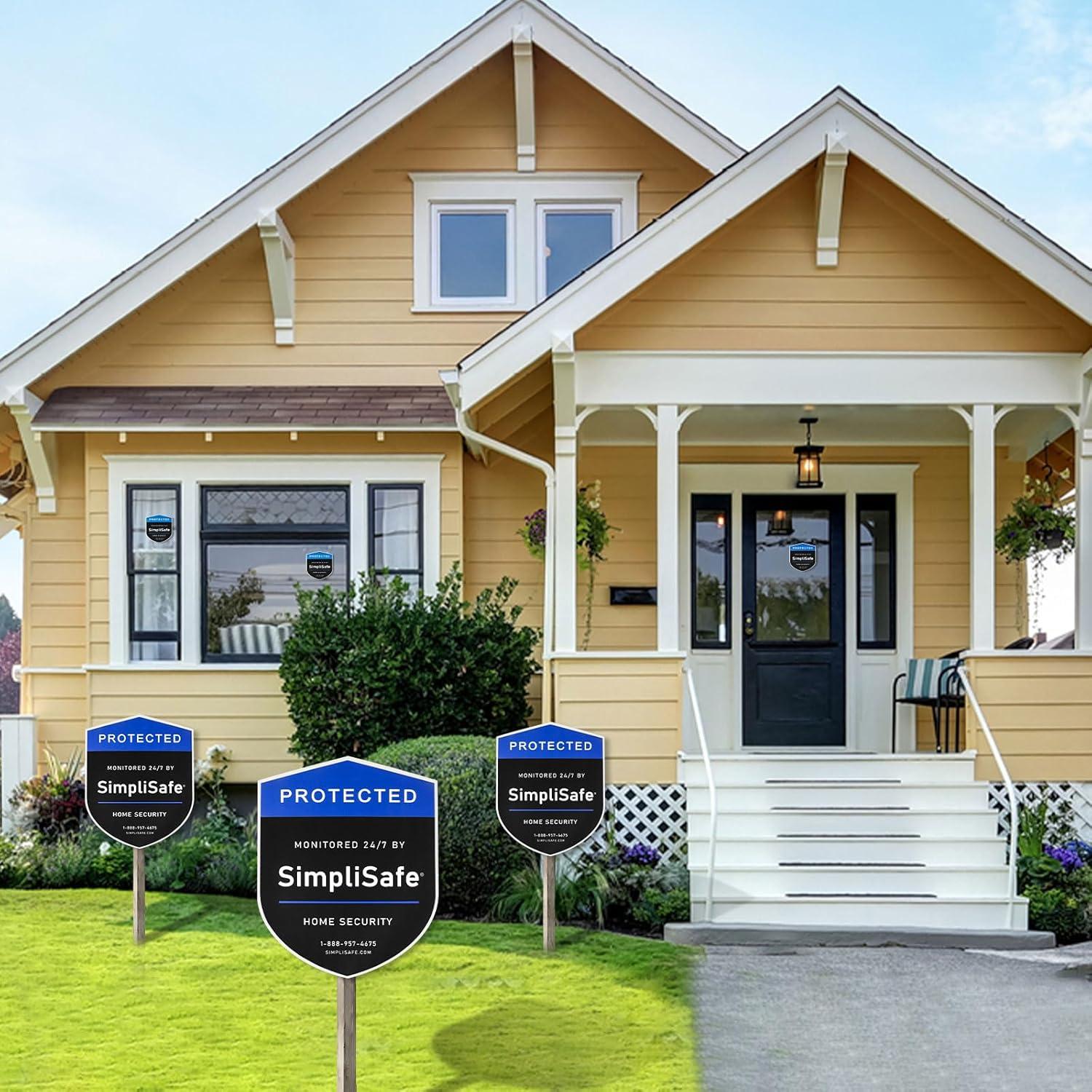 Juego de 6 Carteles de Seguridad para Jardín BRIFUTR