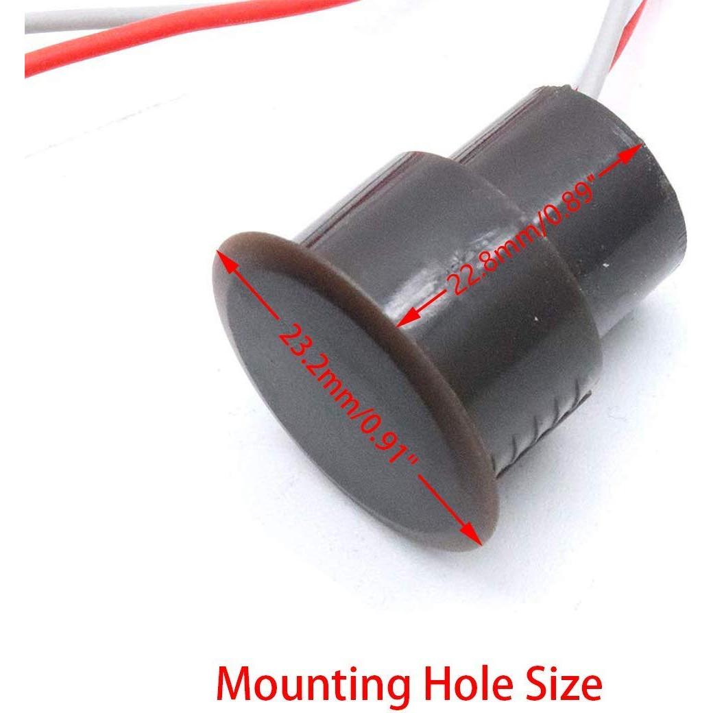 Interruptor de Puerta Magnético Empotrado RC-36 - 2 Juegos