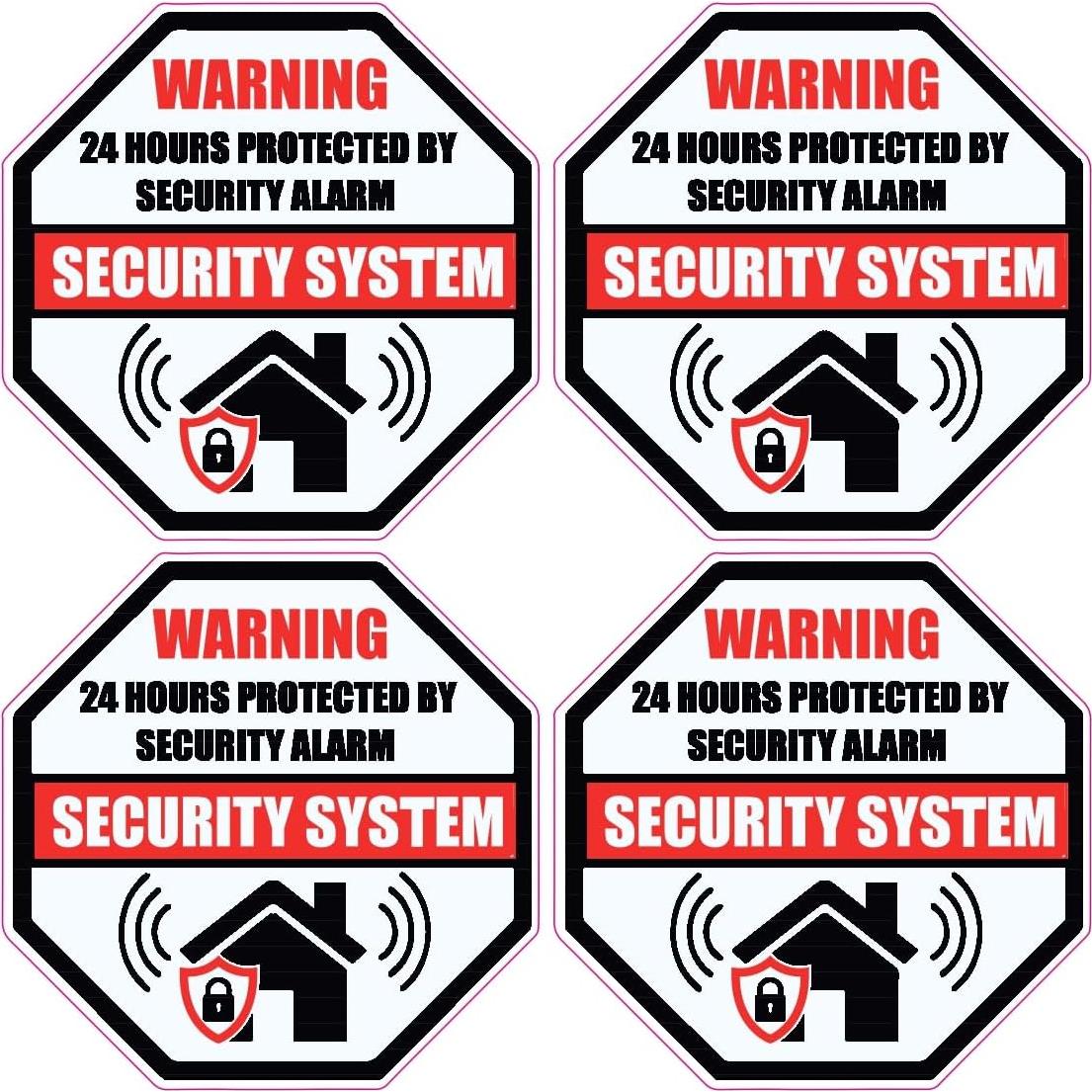 Sistema de Alarma de Seguridad Authntcestore - 4 Etiquetas Vinilo