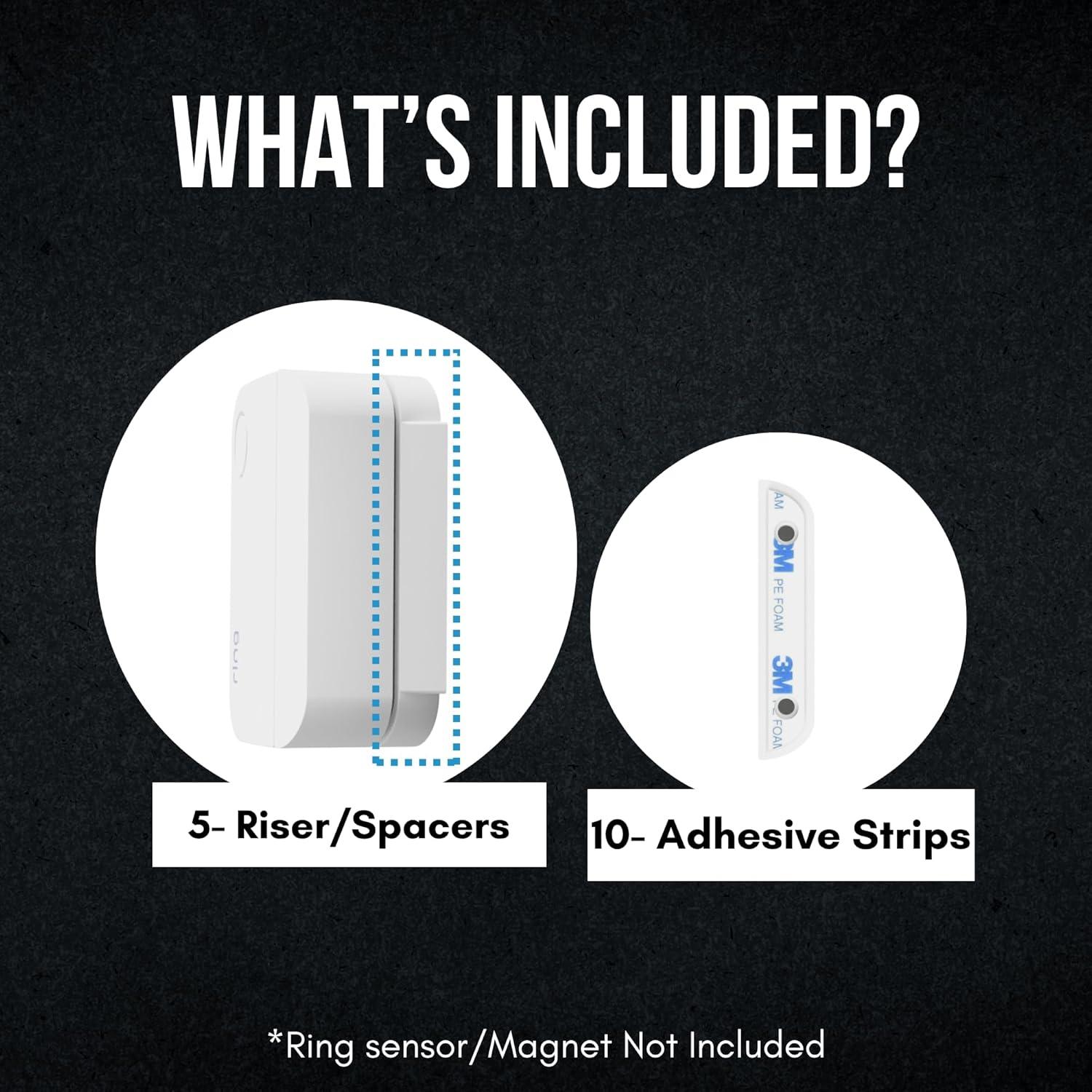 Juego de 5 Anclajes Magnéticos Clever Home 0.64 cm Adhesivo 3M