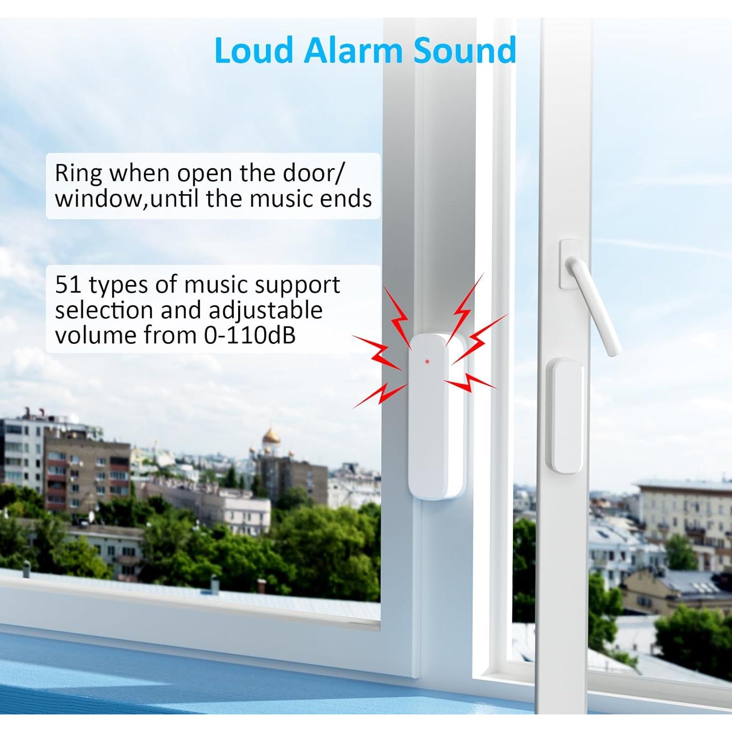 Timbre Inalámbrico AMHEY M991+D7 con 4 Sensores y 51 Tonos