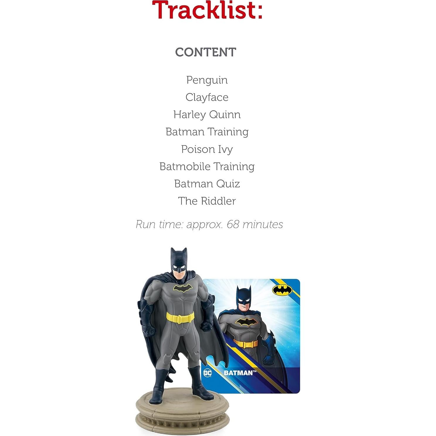 Figurita de Audio Tonies Batman con 8 historias
