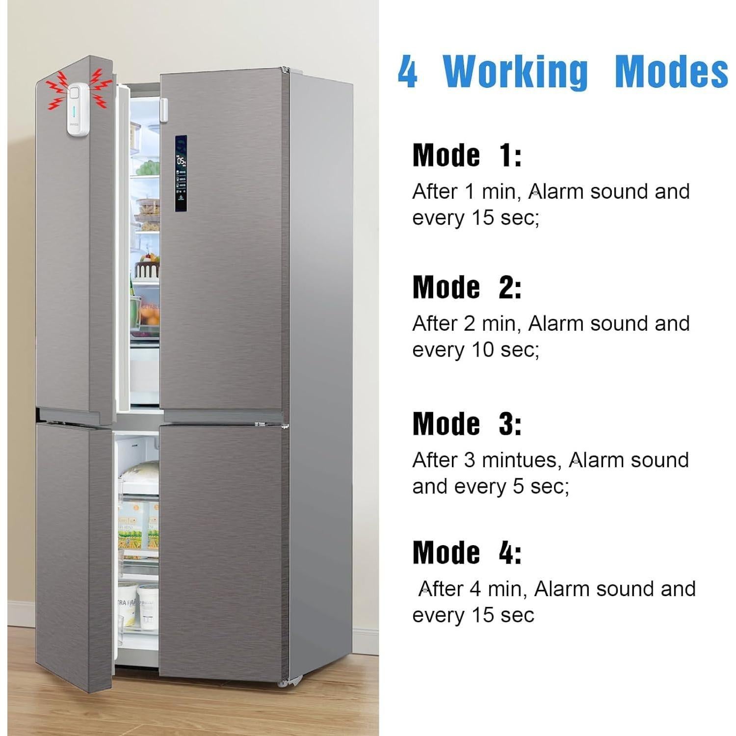 Alarma de Puerta de Nevera Daytech 120dB Ajustable 1-4 Min