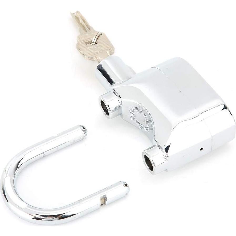 Cerradura de Alarma Antirrobo Sonew con Llave 110dB Plateada