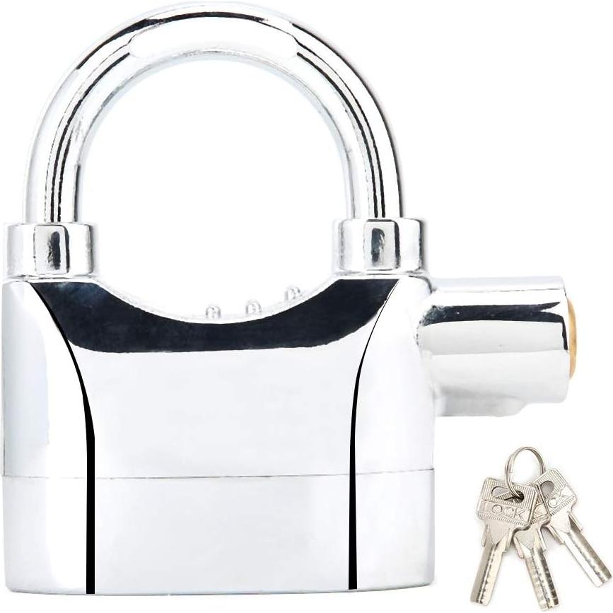 Cerradura de Alarma Antirrobo Sonew con Llave 110dB Plateada