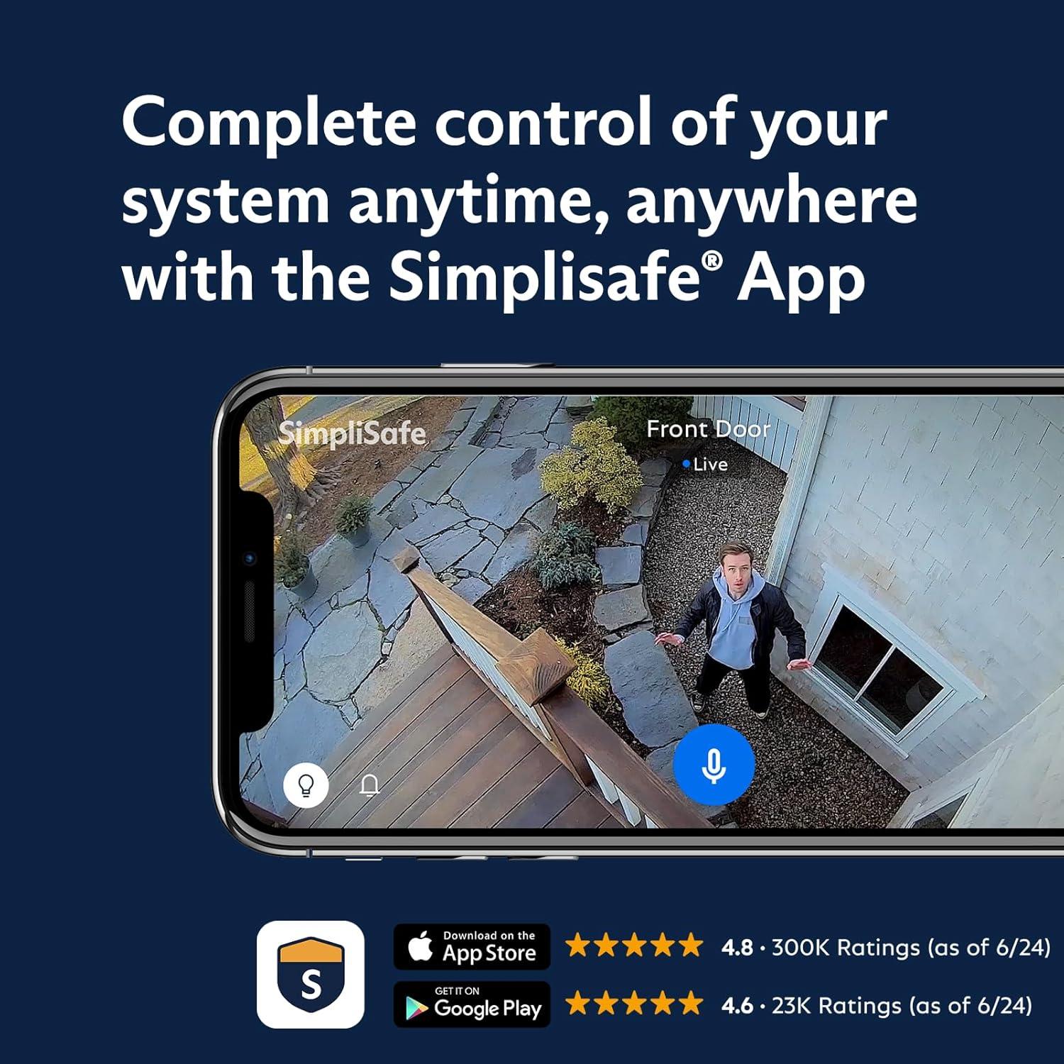 Sistema de Seguridad Inalámbrico SimpliSafe 10 Piezas HD 1080p