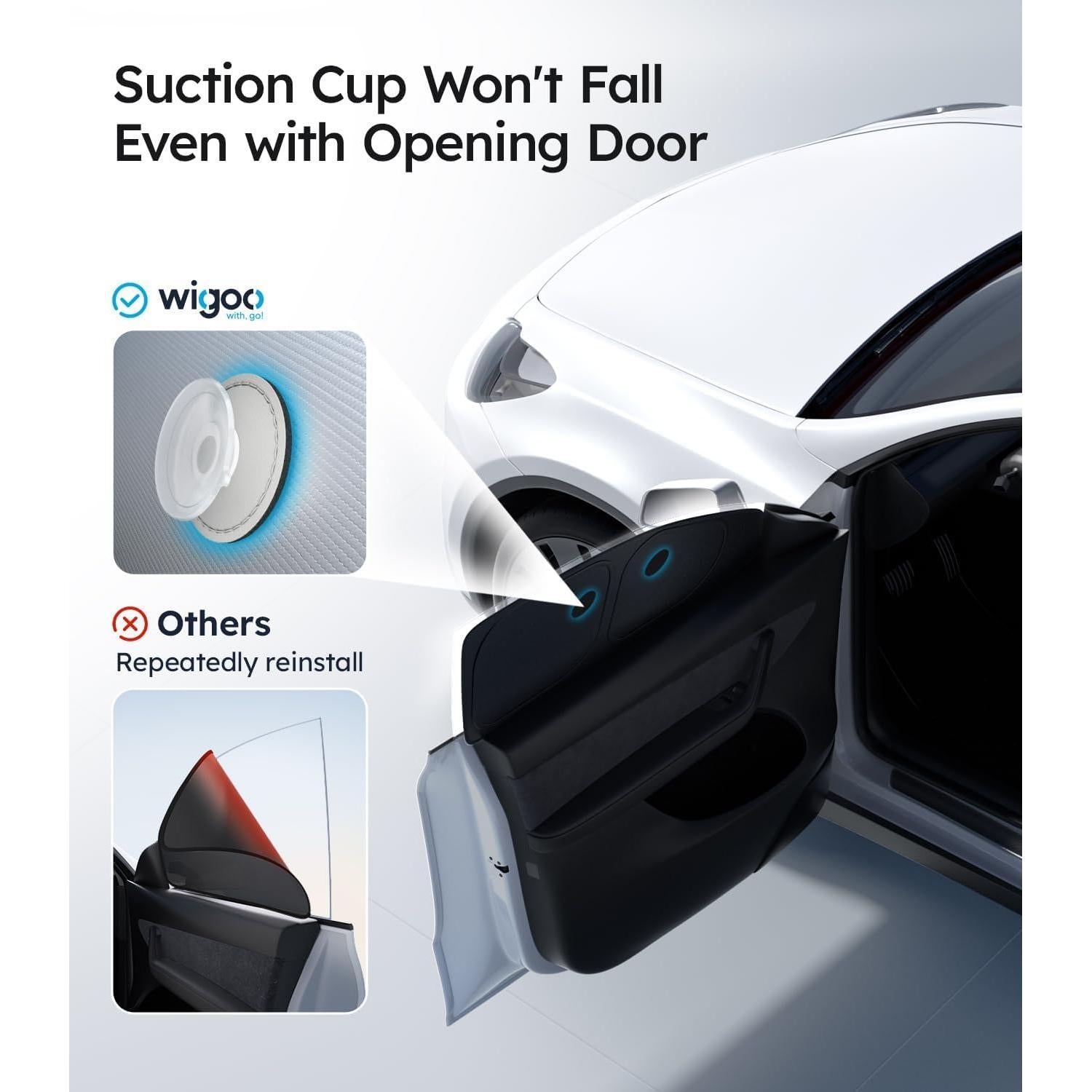 Cortinas de Ventana Lateral Wigoo 7PCS para Tesla Modelo Y 2025