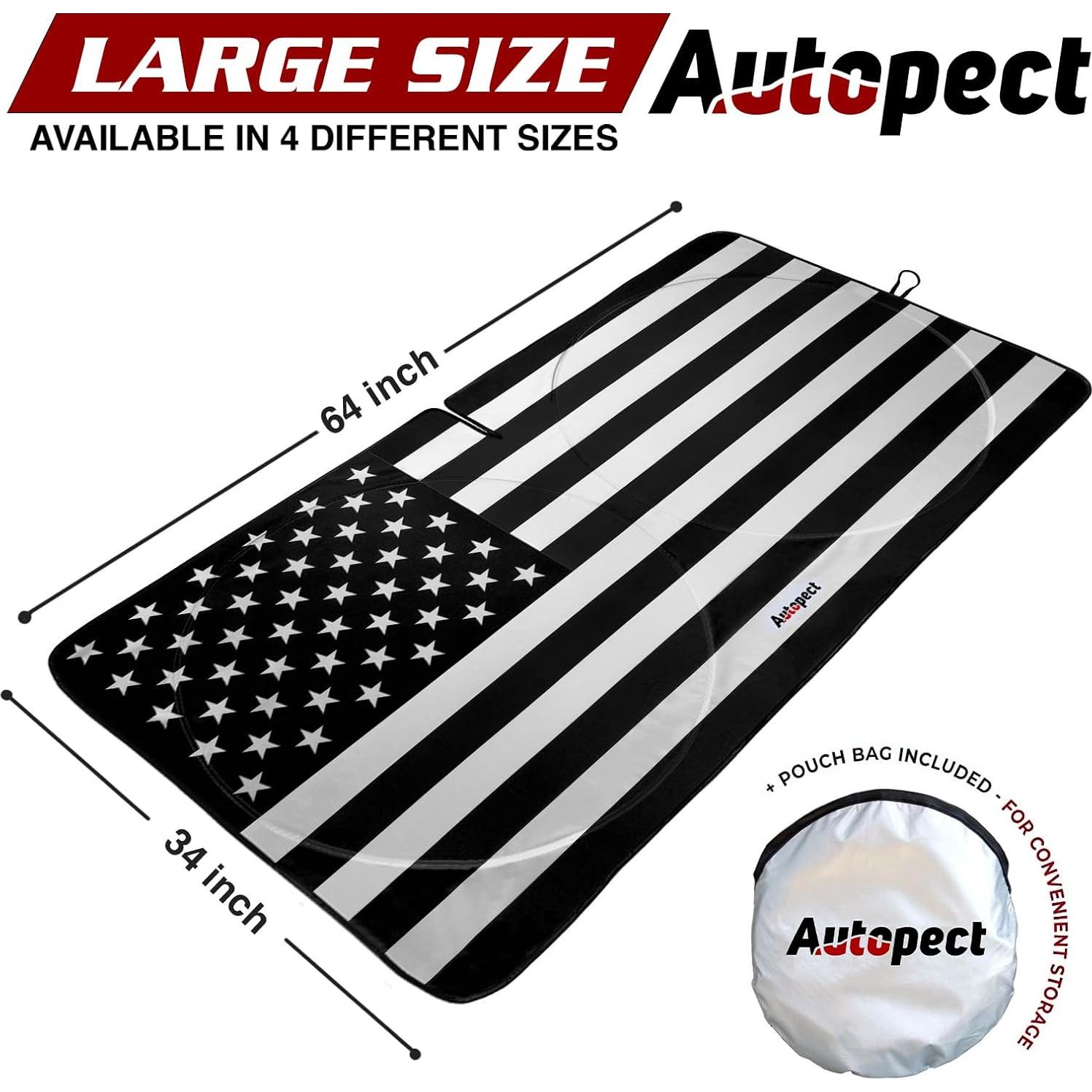 Protector Solar para Parabrisas Autopect Grande Bandera USA