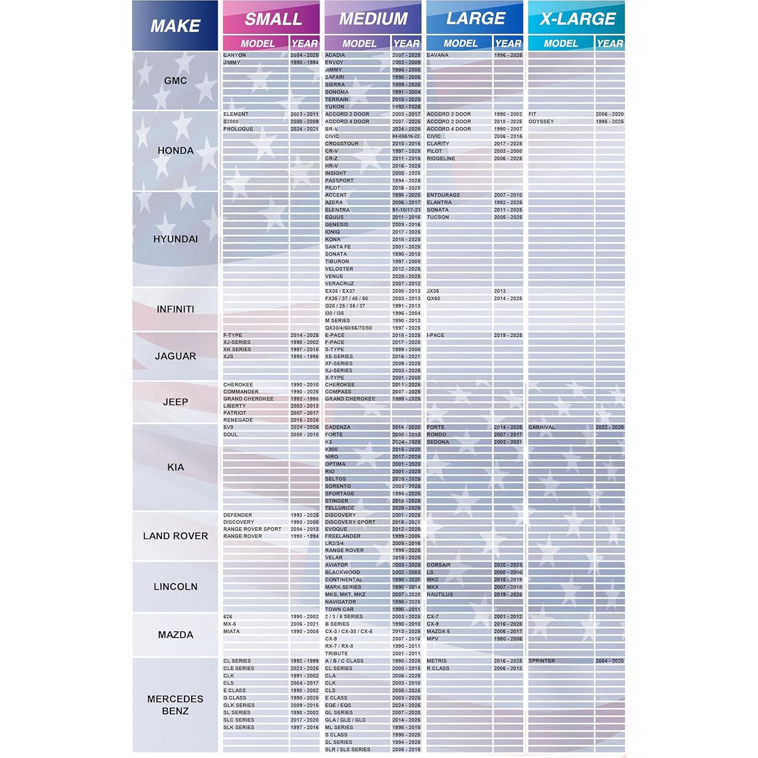 Protector Solar para Parabrisas Autopect Grande Bandera USA