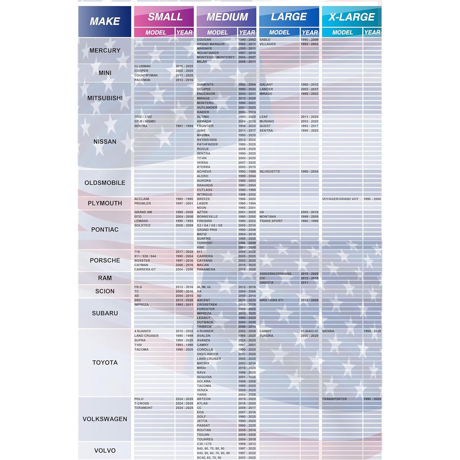 Protector Solar para Parabrisas Autopect Grande Bandera USA