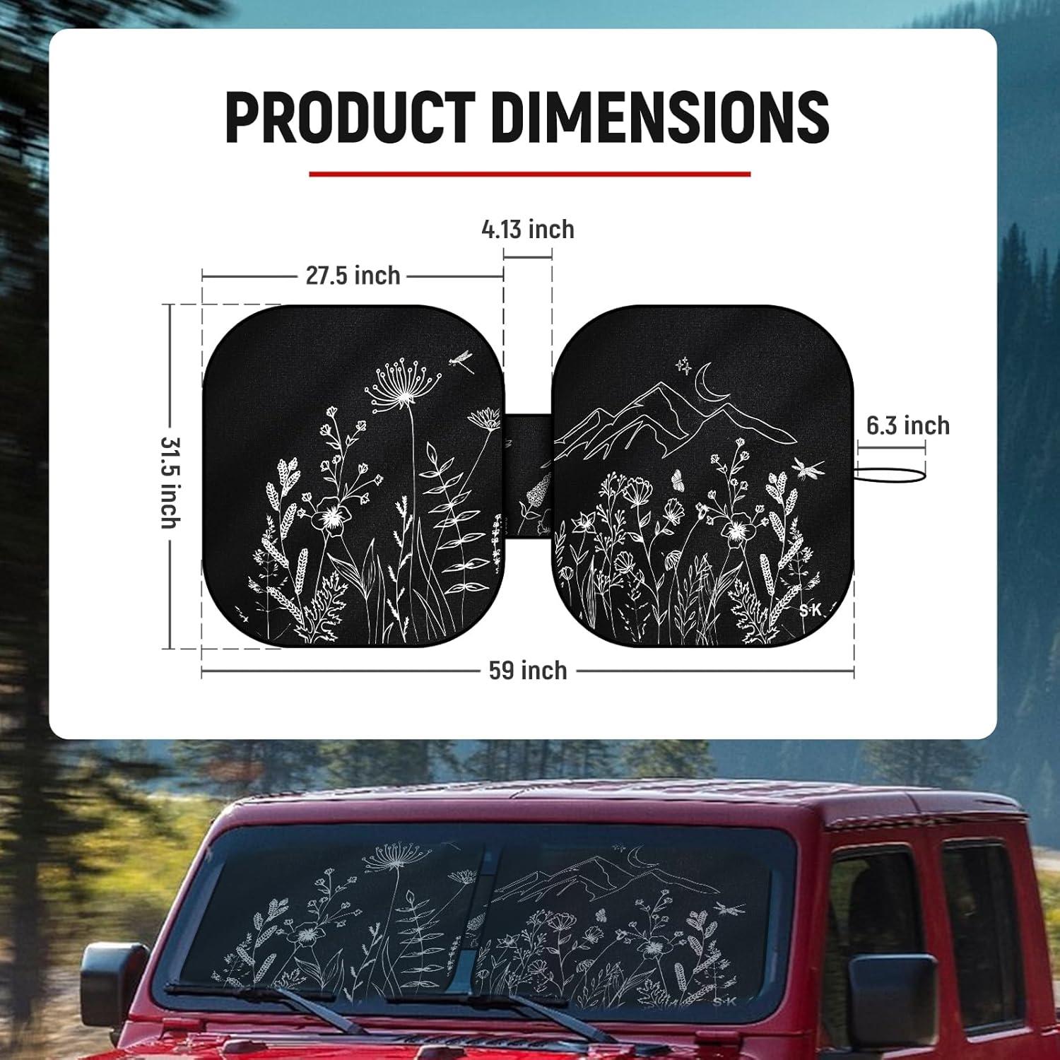 Sombrilla Plegable para Parabrisas Linsdala 150x80 cm UV