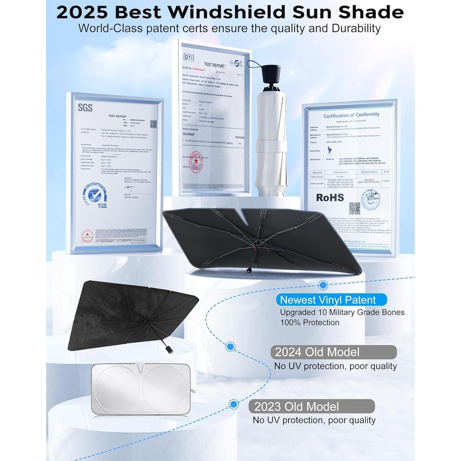 Sombrilla para Parabrisas Weektic US-25 Mediana 145x79cm