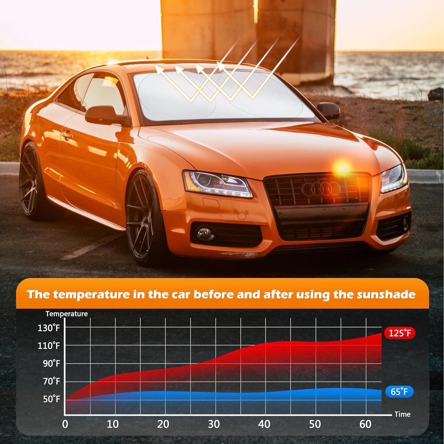 Protector Solar Parabrisas MBLCOOVERS MZY 162.5x81.3 cm