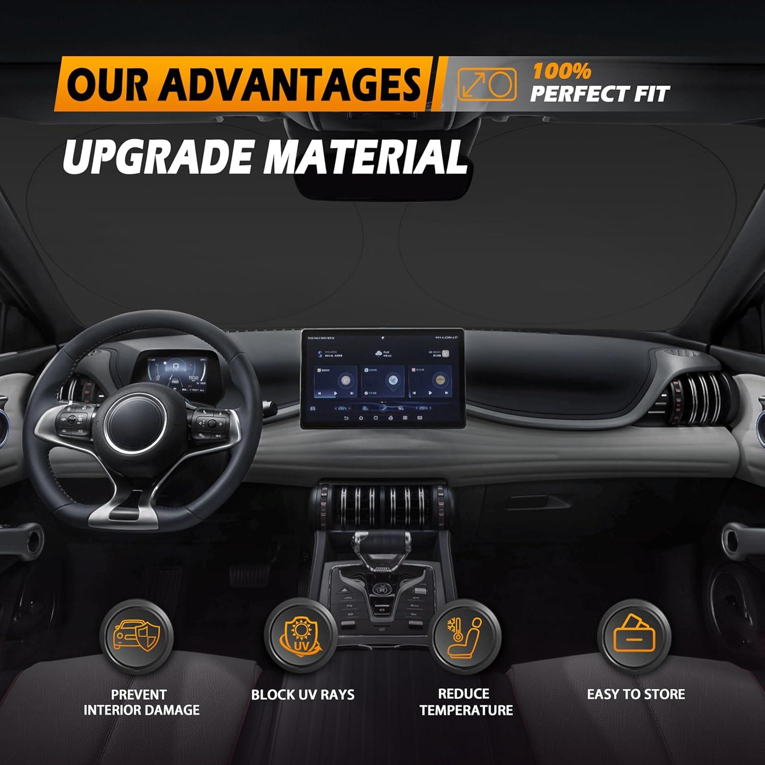 Protector Solar Parabrisas MBLCOOVERS MZY 162.5x81.3 cm