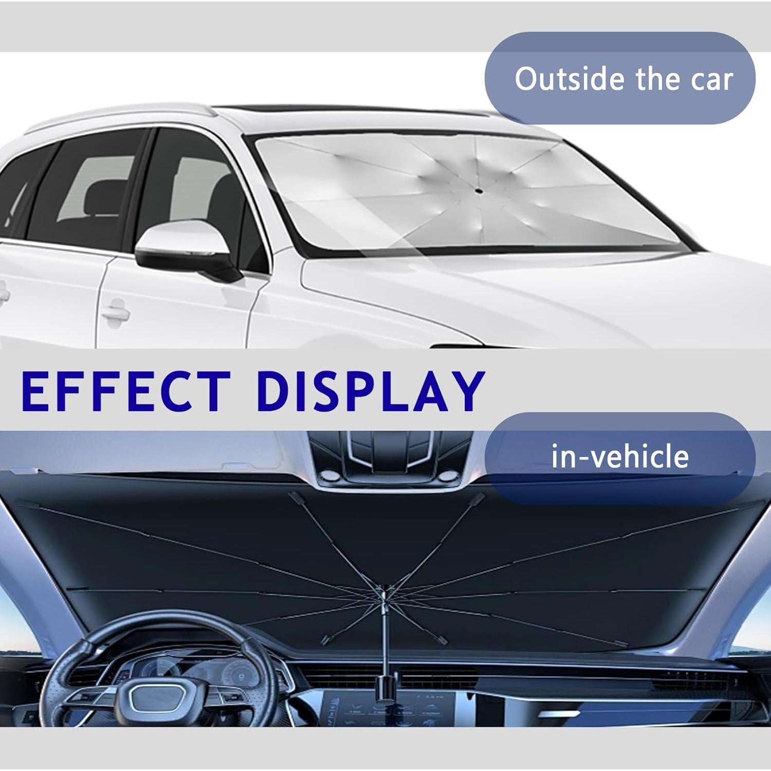 Sombrilla para Parabrisas de Coche WINUERK Universal 145x79cm