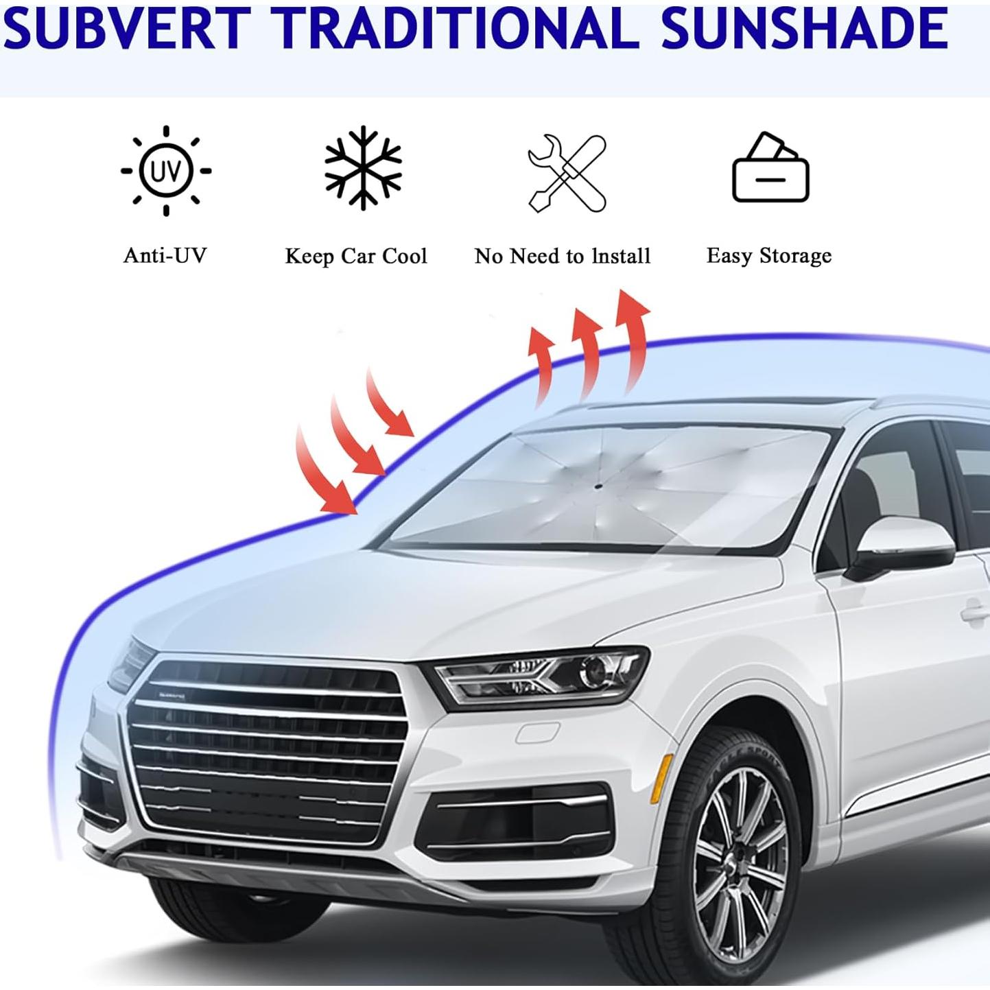 Sombrilla para Parabrisas de Coche WINUERK Universal 145x79cm