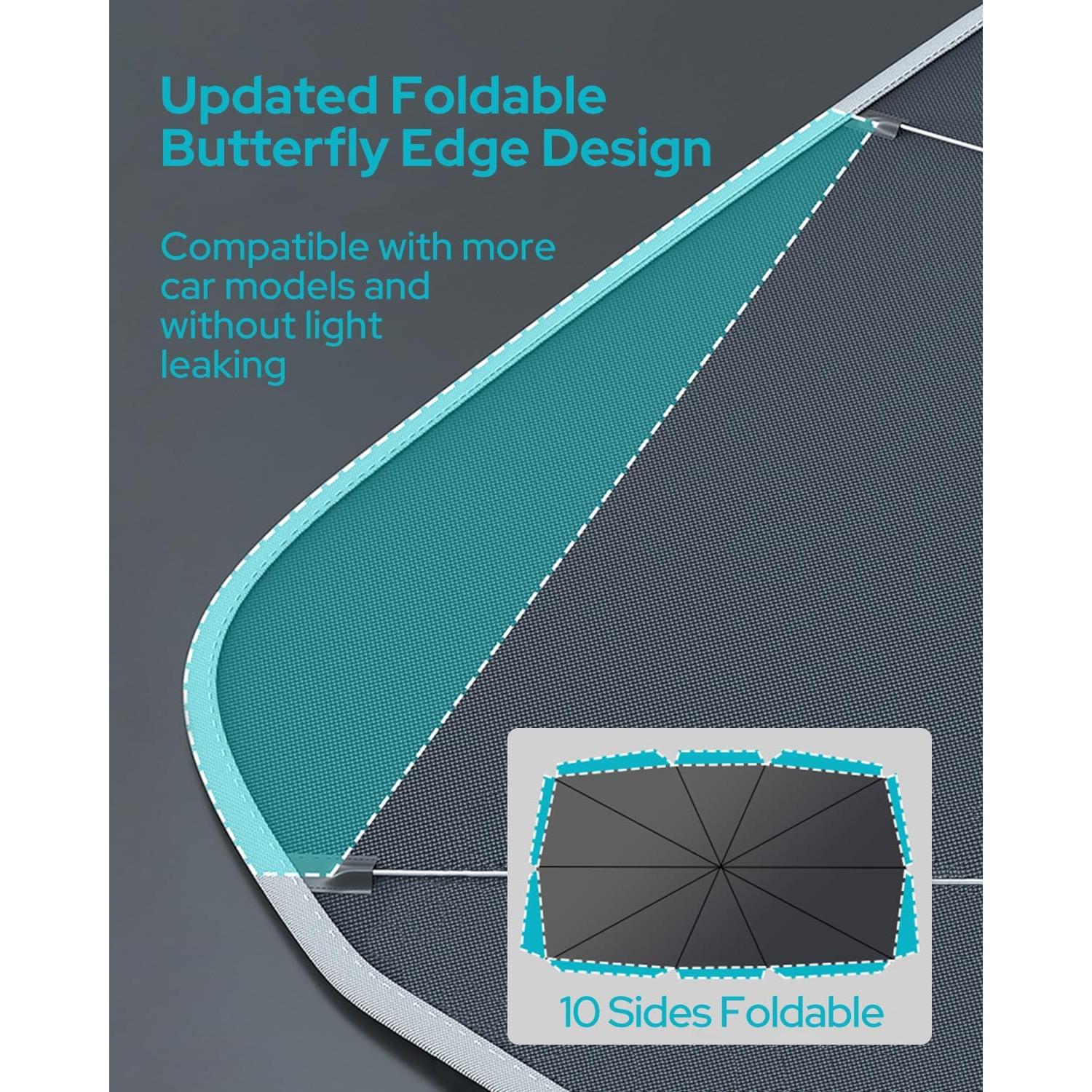 Sombra Retráctil para Parabrisas de Coche Utos 145x84cm