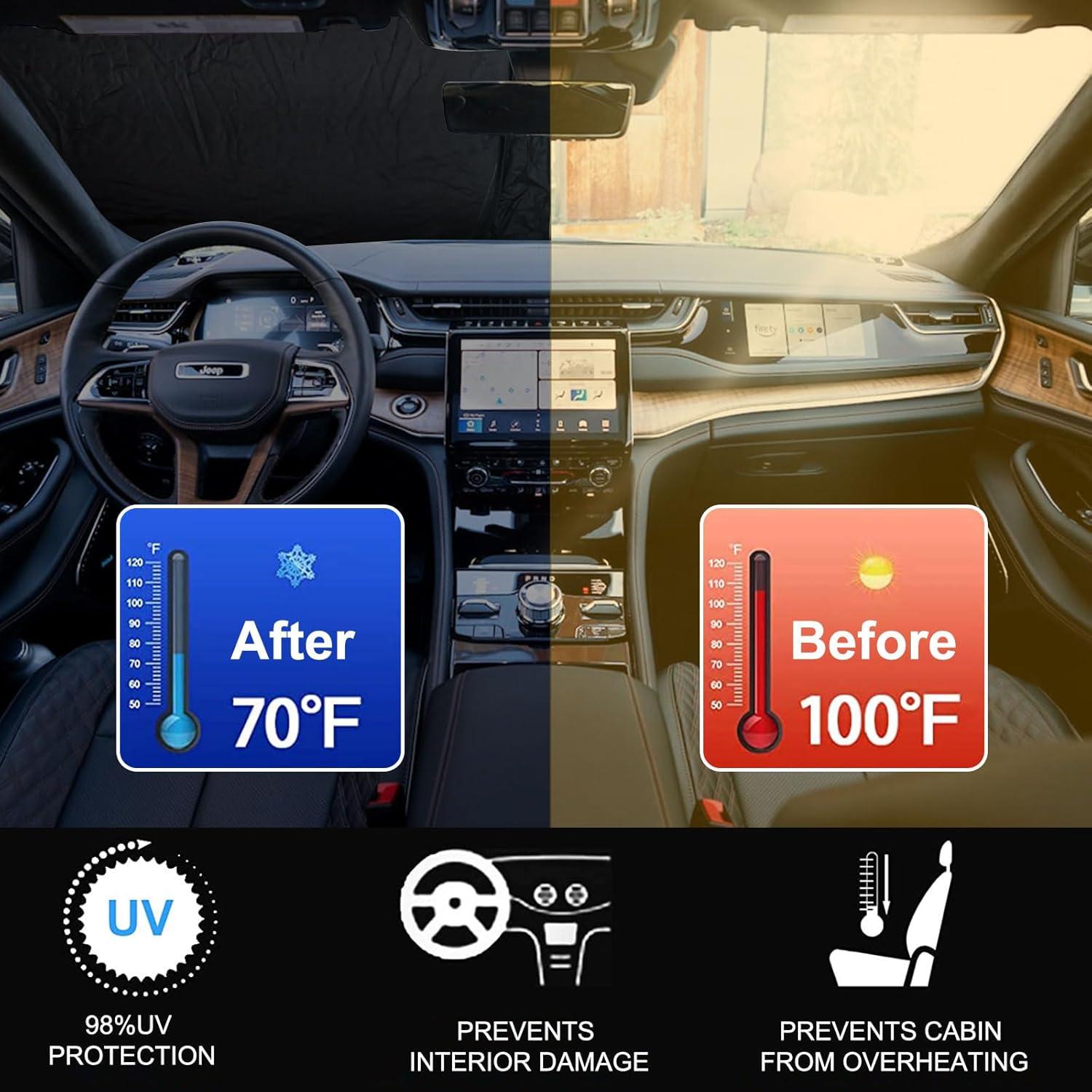 Parasoles Plegables GZSH para Jeep Grand Cherokee 2014-2025