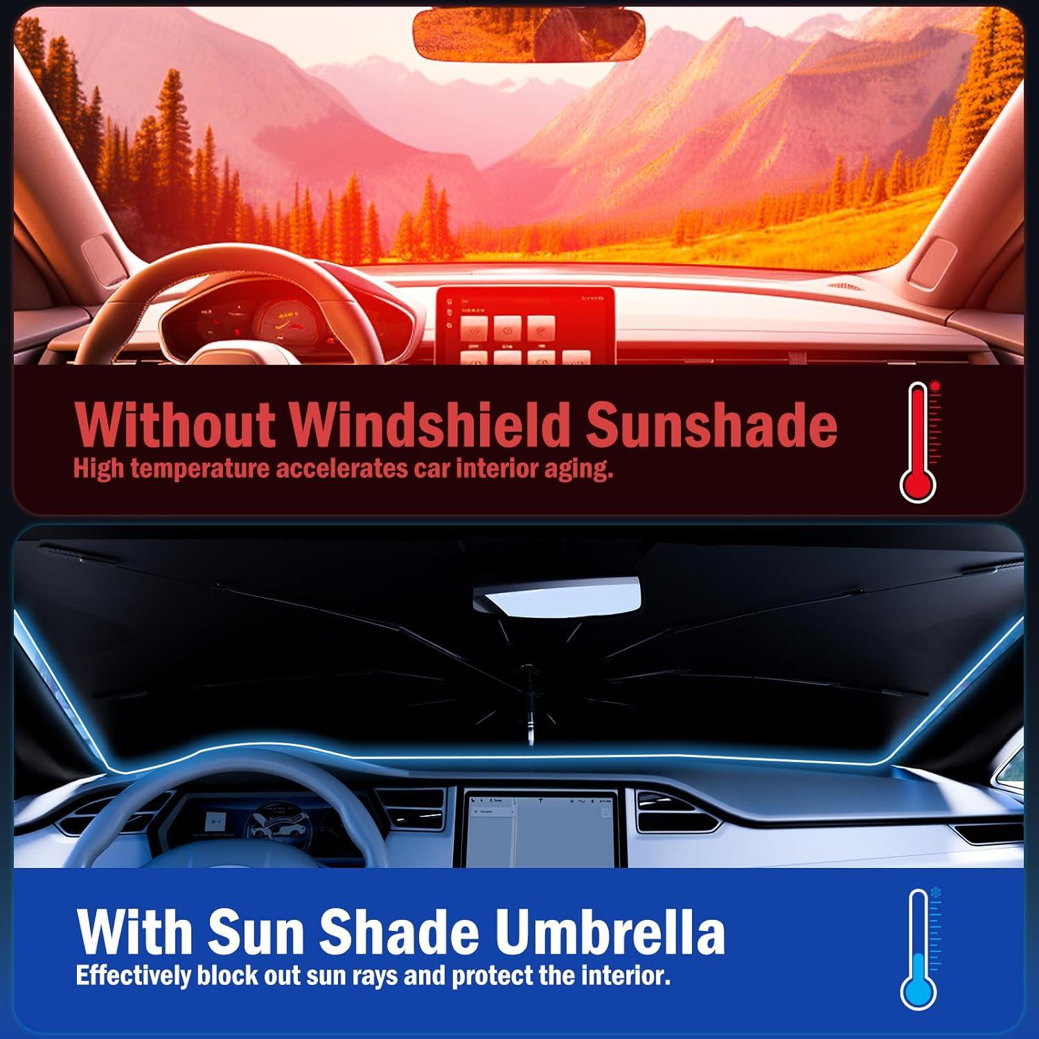 Parasol para Parabrisas Cocros 142x79 cm Ajuste Universal